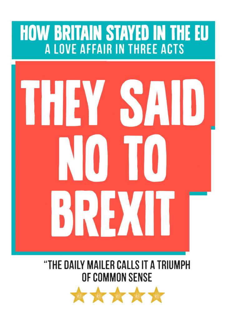 A satirical mock-up of a film poster on Brexit.