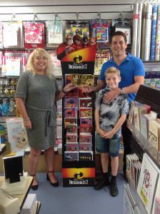 UKG sales exec Tracey Markham with Andy Jones and his son Ethan,