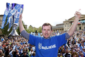 Above: Huddersfield Town has punched above its weight since Dean Hoyle took over, being promoted to the Premier League in 2017. 