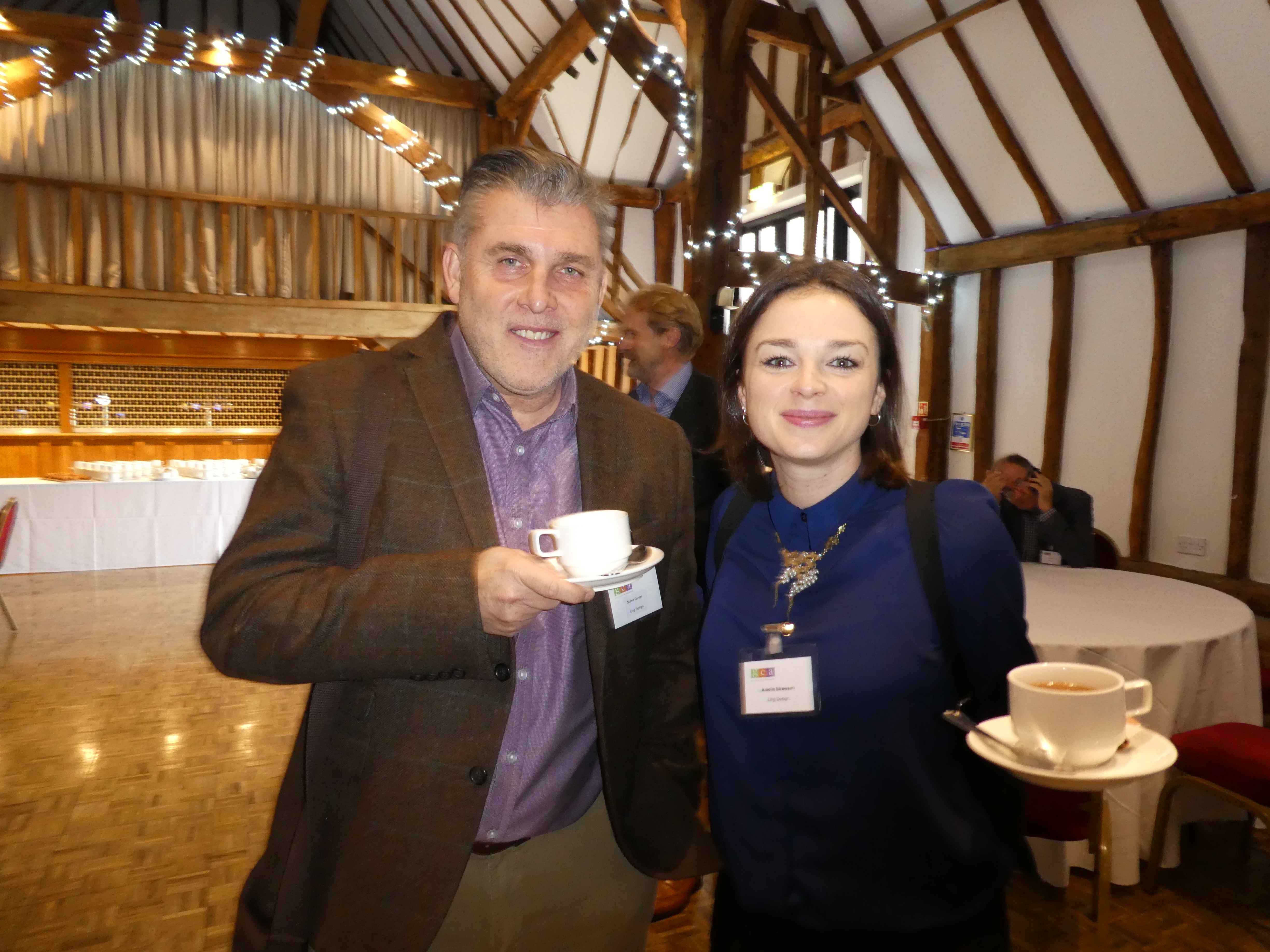 Above: Former IG Design Group exec, Steve Camm recently joined the Ling sales team, at last week’s GCA AGM with the company’s marketing manager Amelia Strawson. 
