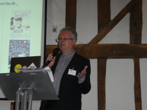 Above: Geoff Sanderson in full flow at the AGM.