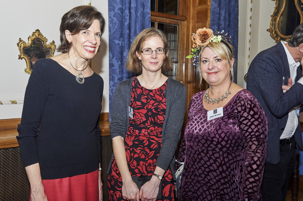 Above: (centre) Sue Morrish of Glebe Cottage/The Eco-friendly Card Co in Stationers’ Hall this week for The Calies with (left) Amanda Fergusson, incumbent GCA ceo and PG Buzz’ Jakki Brown - the very place where Sue addressed the GCA AGM 10 years ago about green issues.