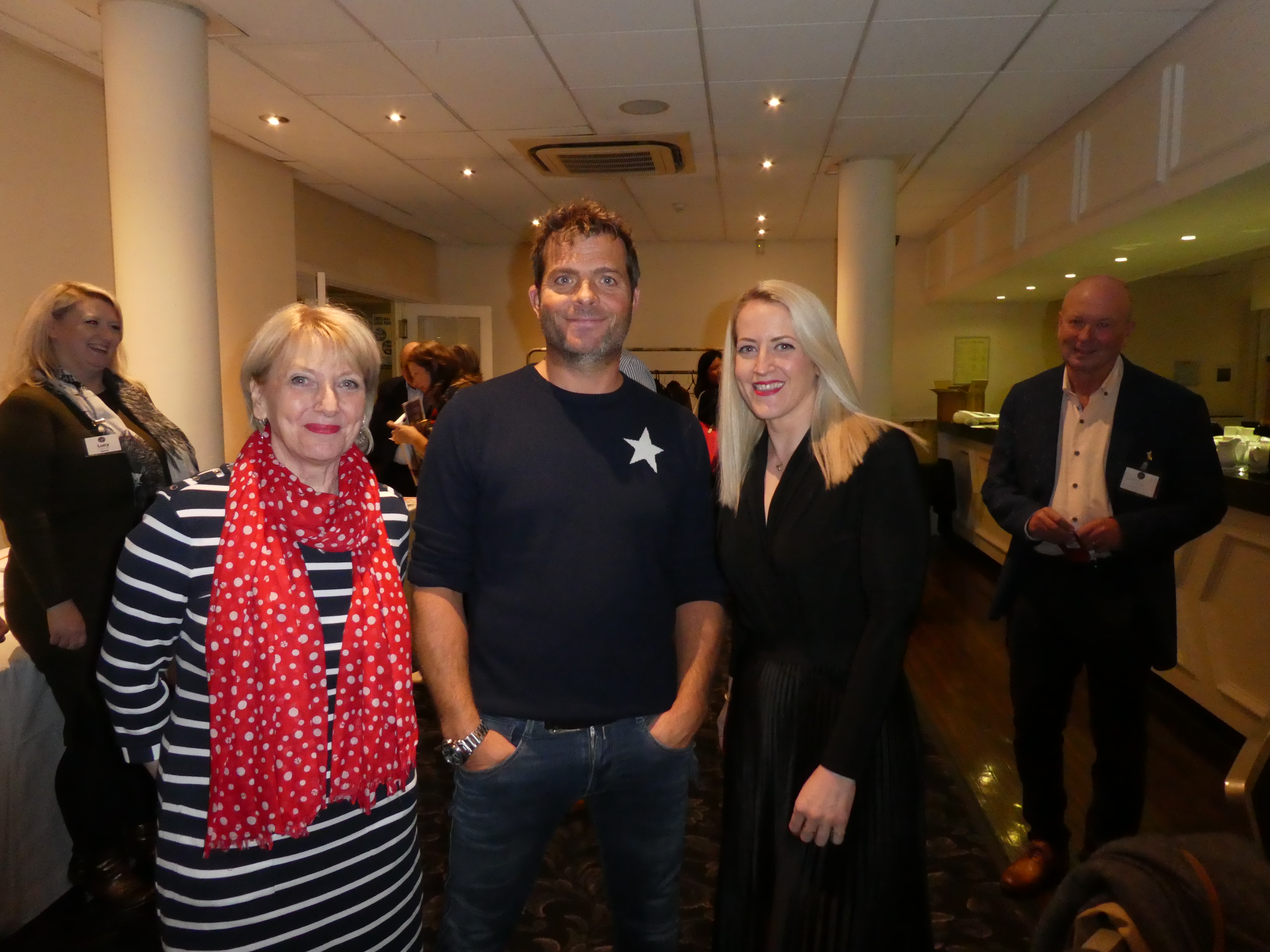 Above: Andy Pearce, ceo of Thortful with Megan Claire’s Megan Purdie (right) and Gill Purdie. 