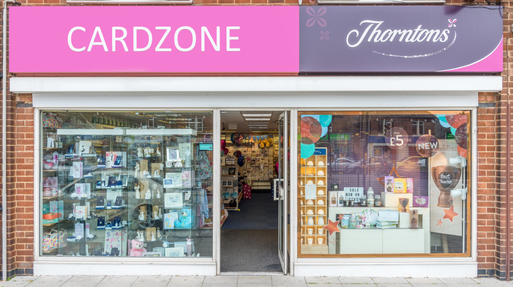 Above: Cardzone was pleased to show an increase despite the drop in footfall.