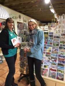 Above: Maria McKenna (right) with Tracey Gasson, the buyer at Camelia Botnar Homes & Gardens in West Sussex. 