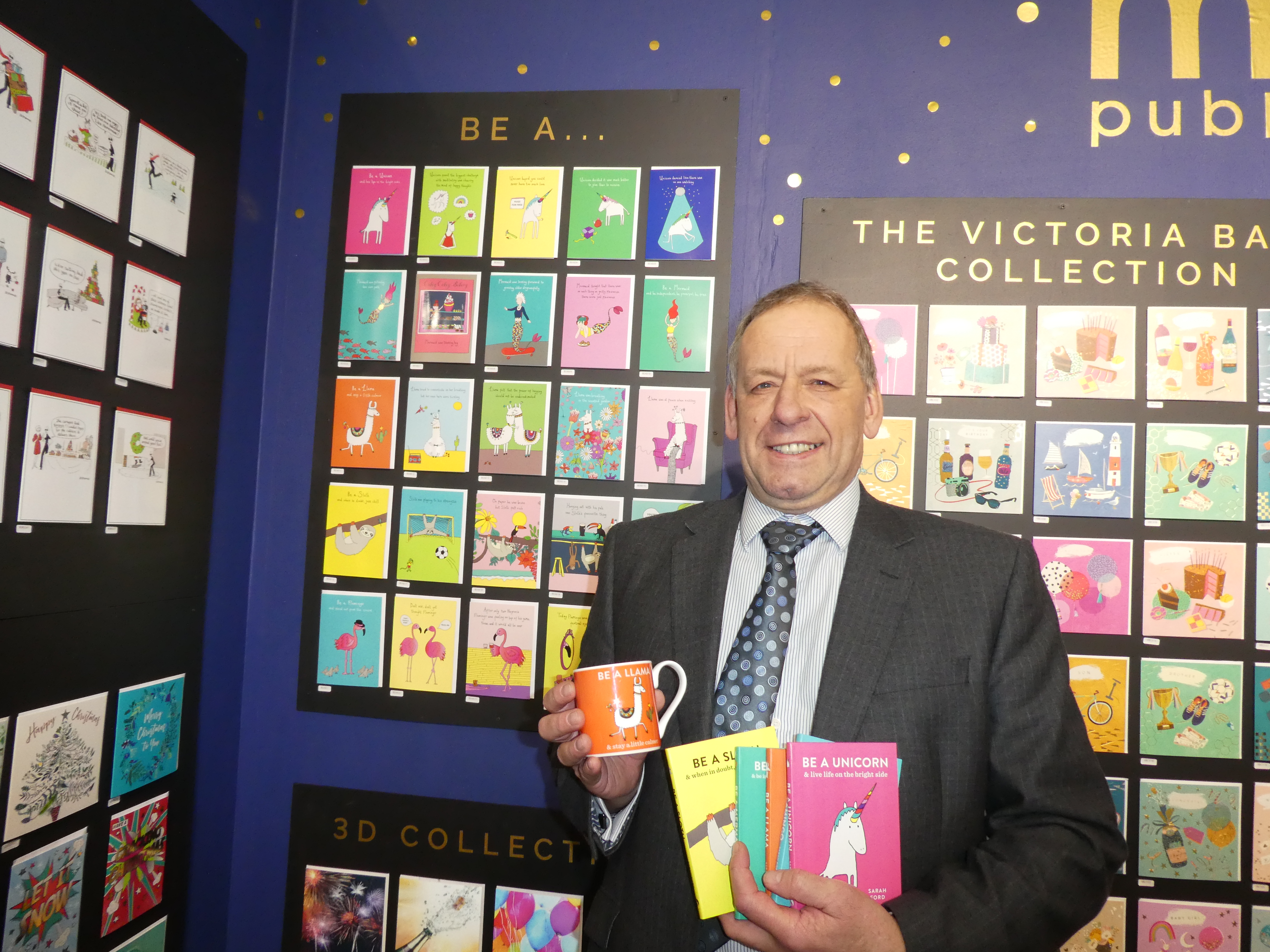 Above: While the Tate collection and a range of bamboo travel mugs were a major attractions on its Museums & Galleries stand, sibling brand Mint also had some new licensed ranges. Company’s co-owner Alan Williams showed off its new ‘Be a…’ range, based on Sarah Forde’s popular books, published by Octopus with mugs being produced under licence by McLaggan Mugs.  