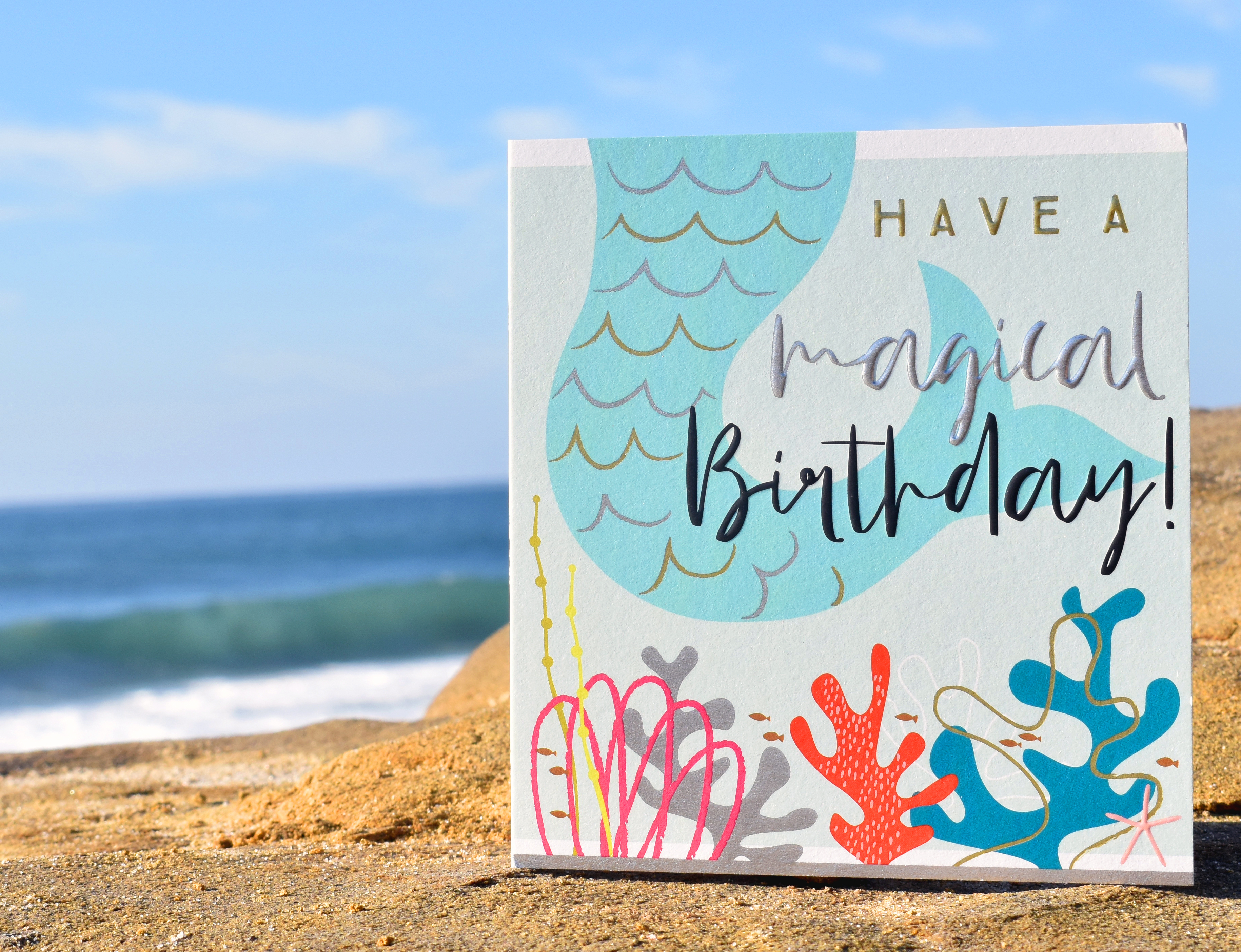Above: An mermaid design from Think of Me’s Aloha range.