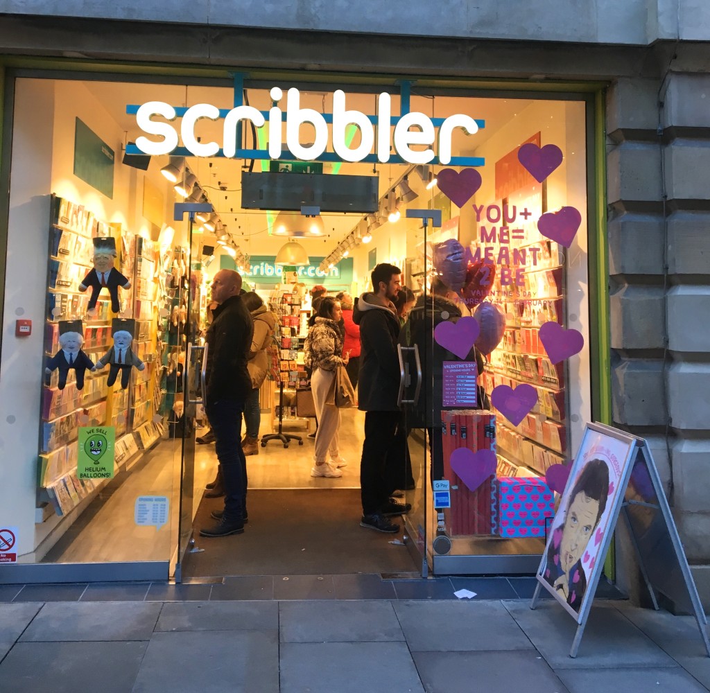 Above: Scribbler had a stonking Valentine’s season this year.