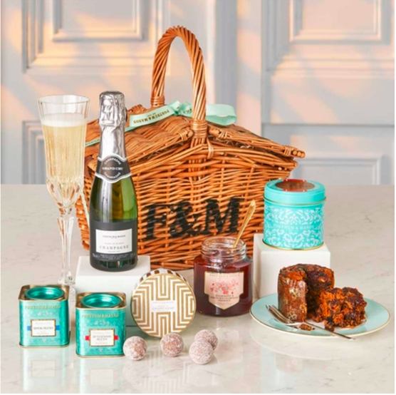 Above: The Fortnum & Mason hamper that will be won by a retailer visiting the UKG stand at the show.