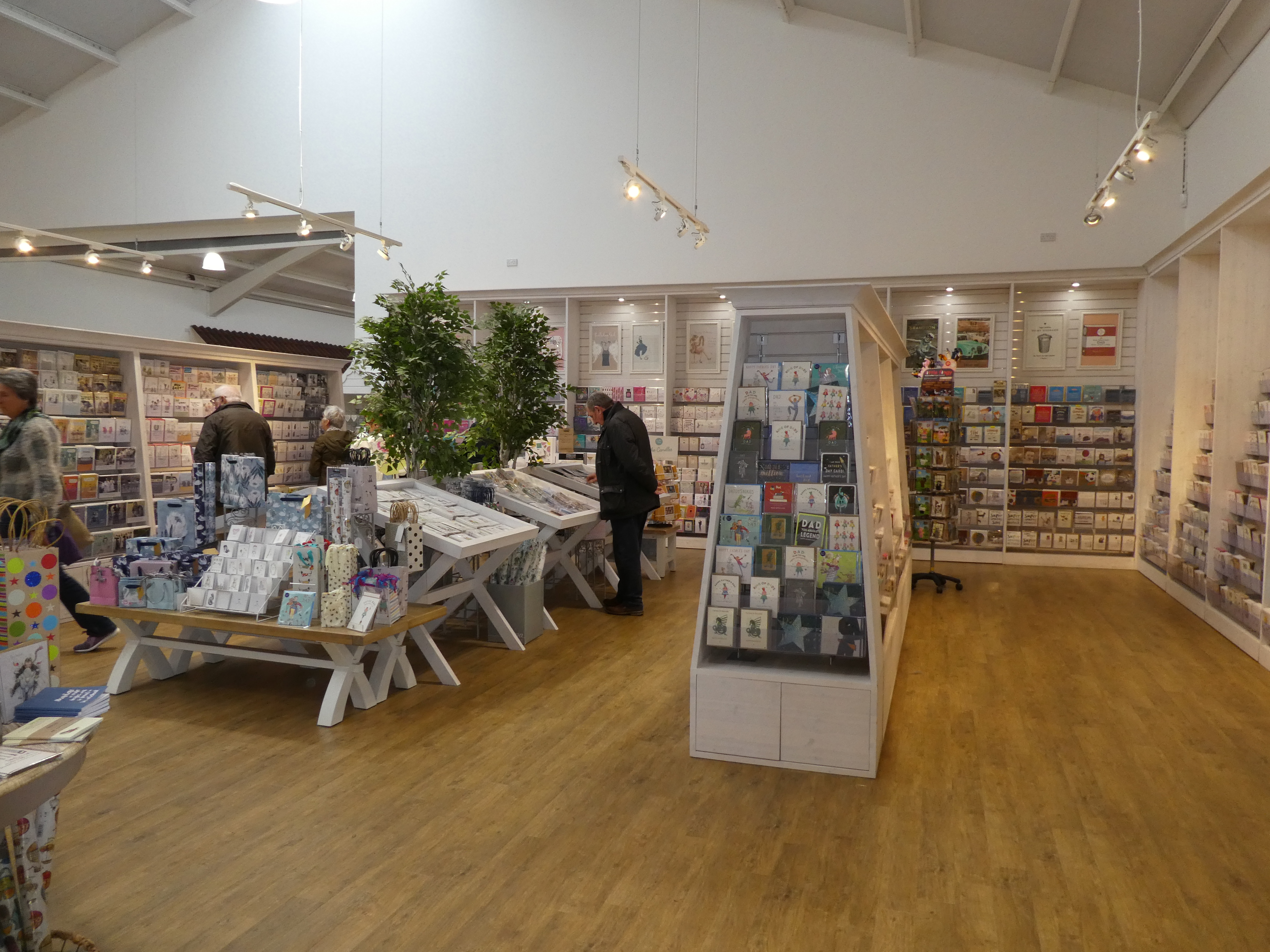 Above: The greeting card department in Blue Diamond’s East Bridgford centre. 