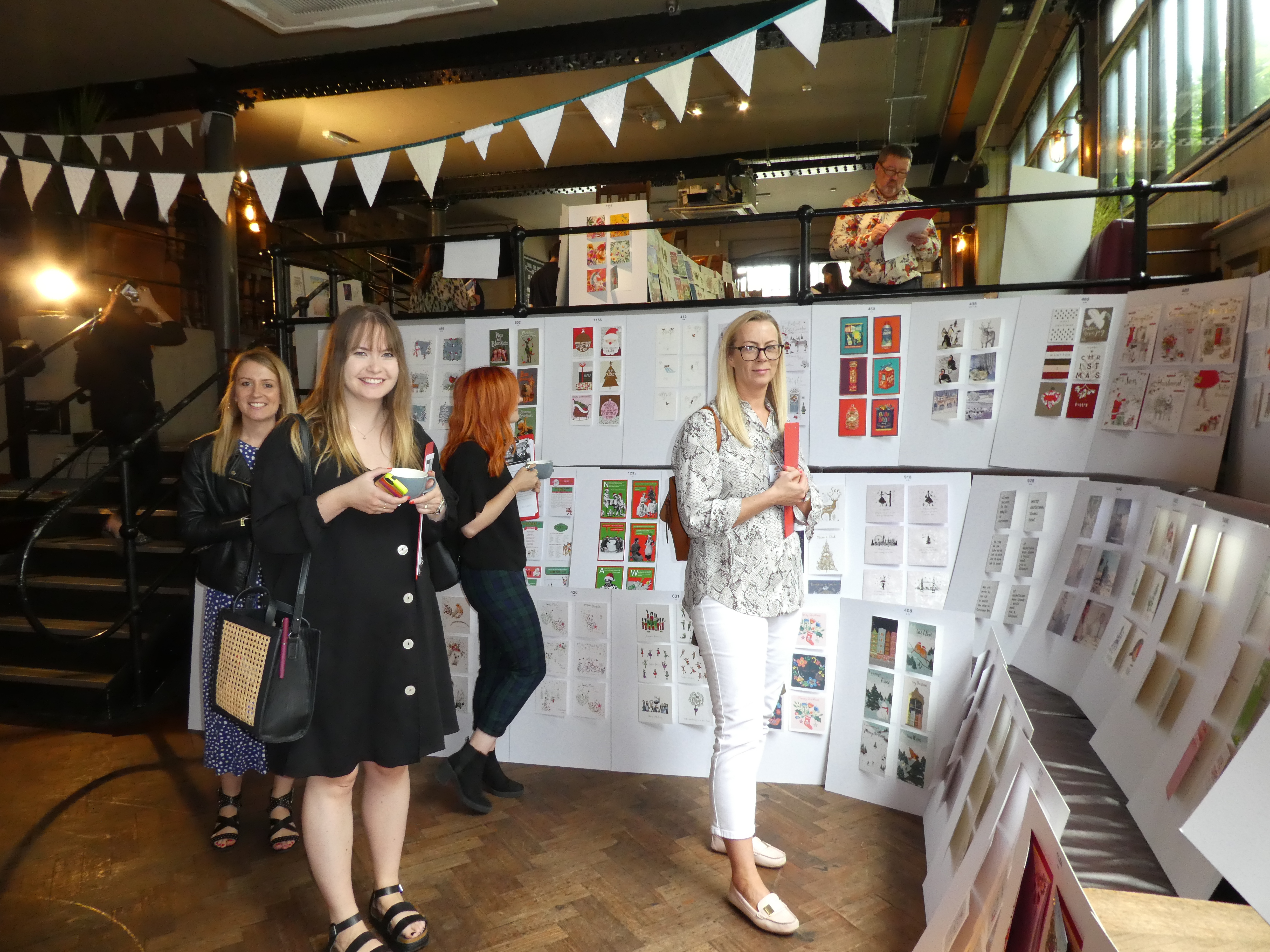 Above: (left-right) Daniel’s Louise Parker, Paperchase’s Megan Douglas and Daisy Enticott and Sainsbury’s Emma Tanner on The Henries judging day. 