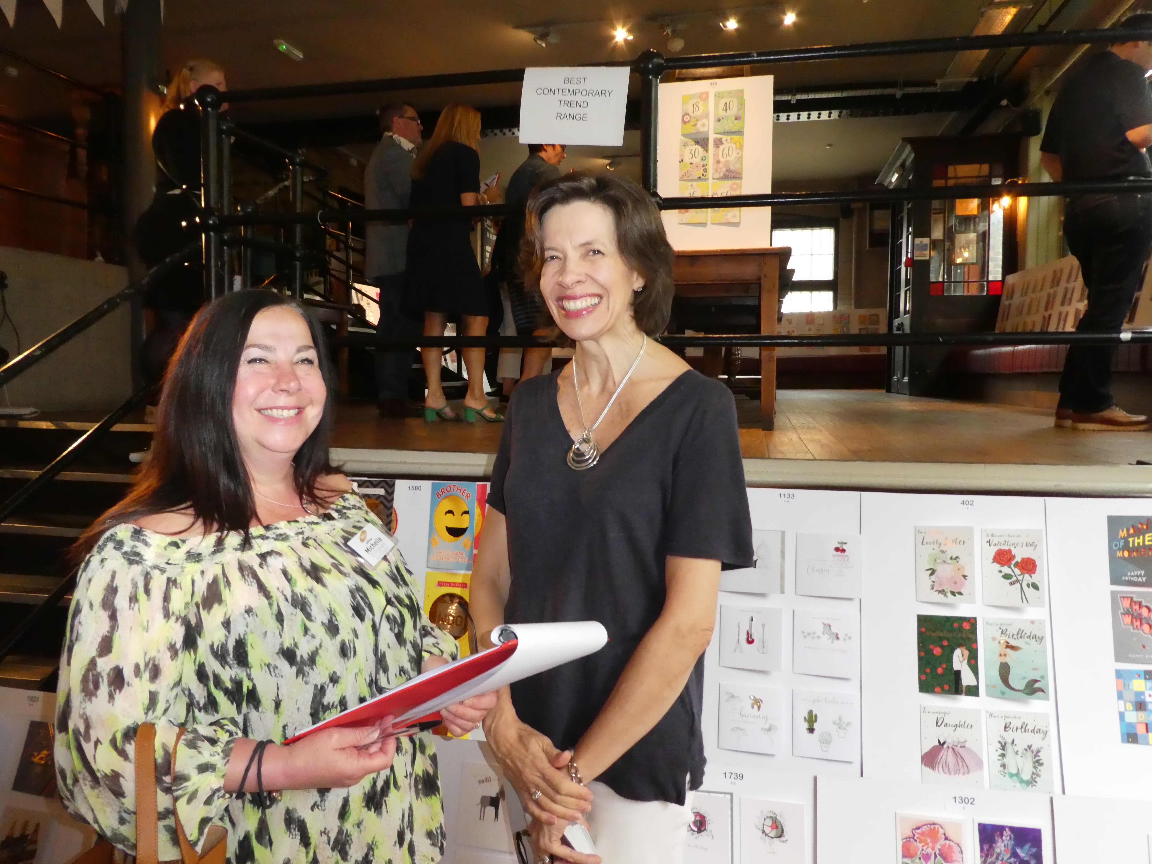 Above: Michelle Ellingham (left) with the GCA’s Amanda Fergusson at The Henries judging. 