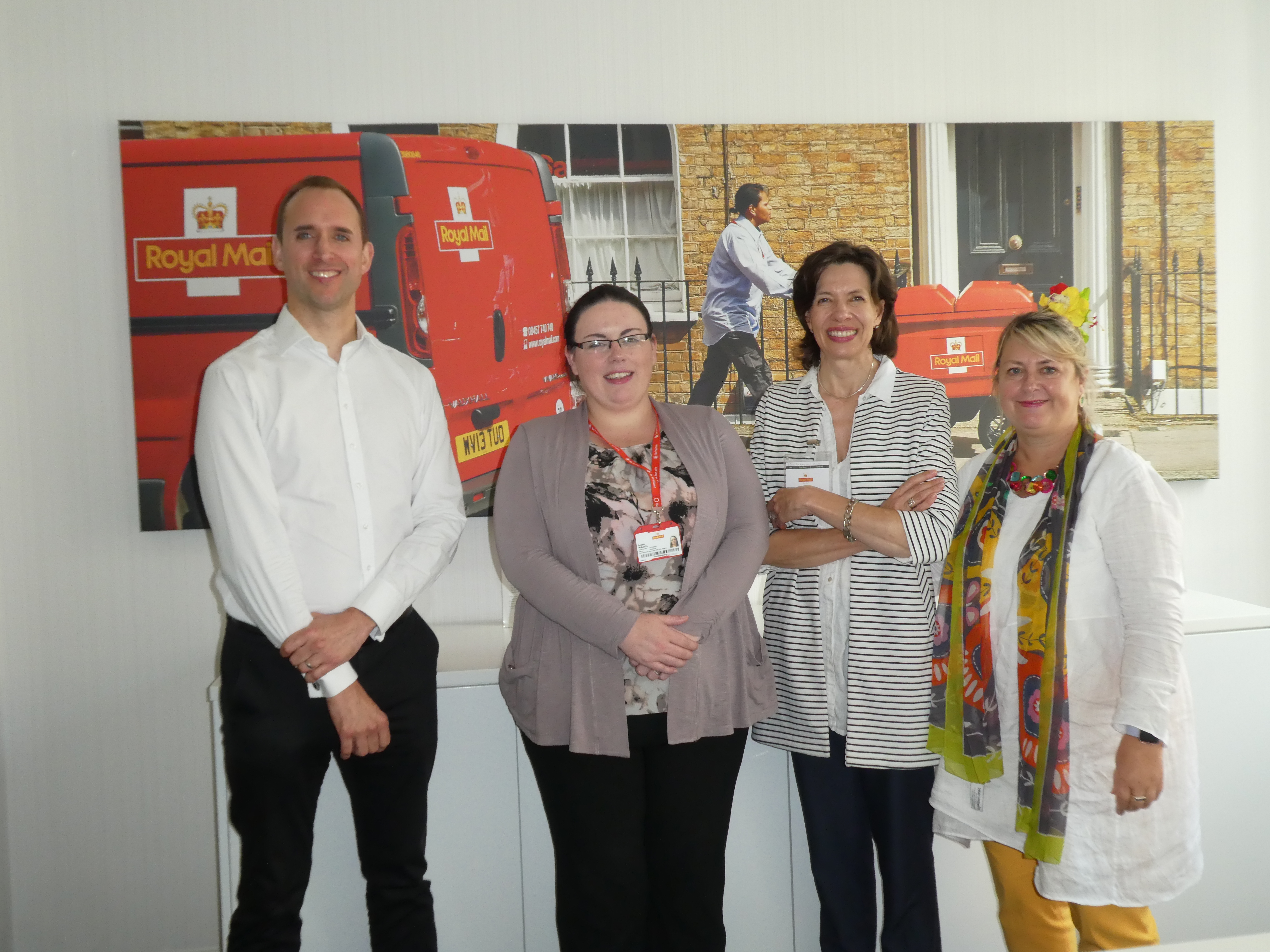 Above: GCA’s ceo Amanda Fergusson (second right) with Royal Mail’s Paul Tatman-Madsen and Debbie McAuliffe far left) and PG’s Jakki Brown at a recent meeting.  