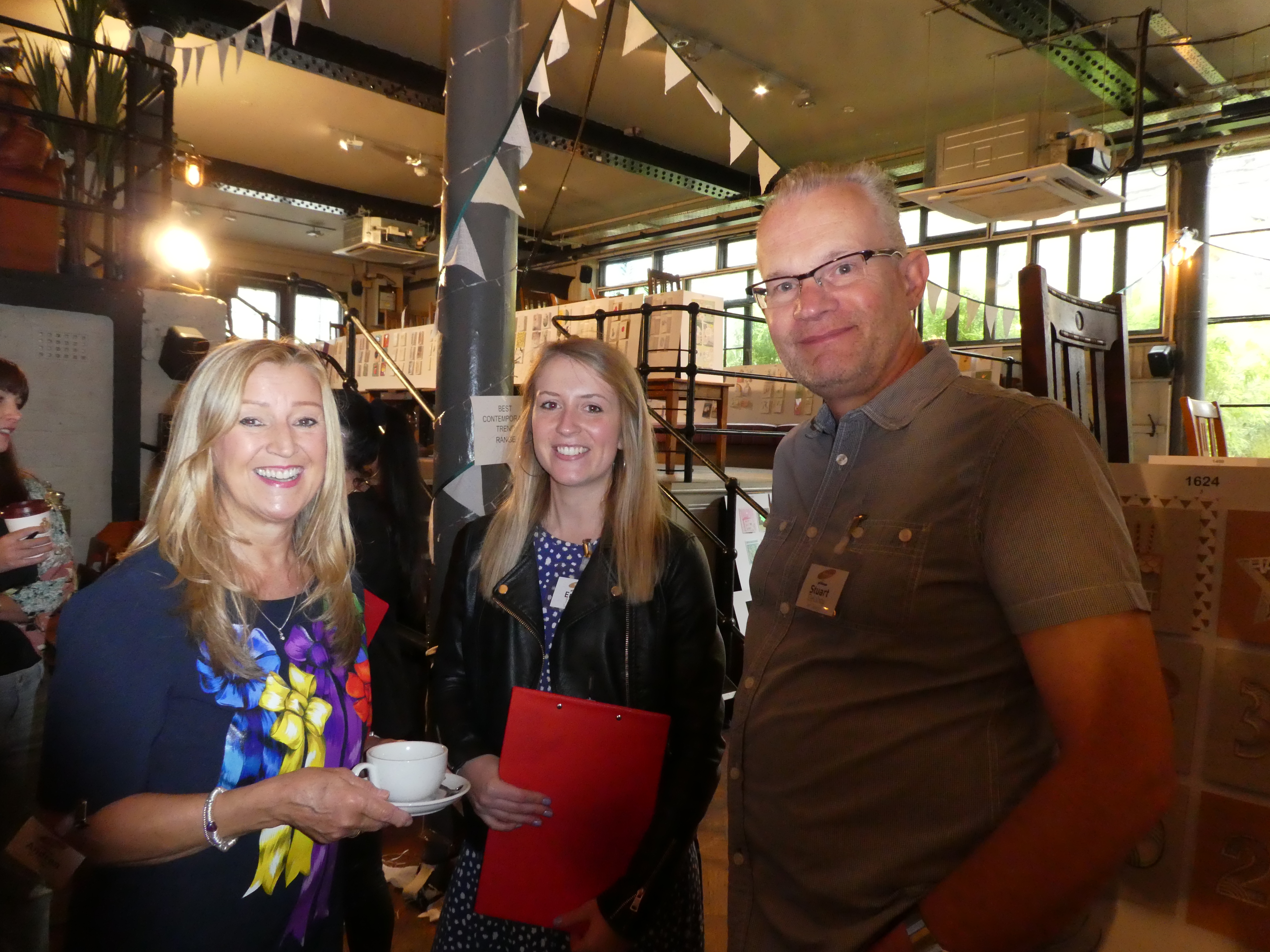 Above: (centre) Emma Tanner of Sainsbury’s with Stuart Delahoy of Set and Unit 7’s Andrea Pinder.