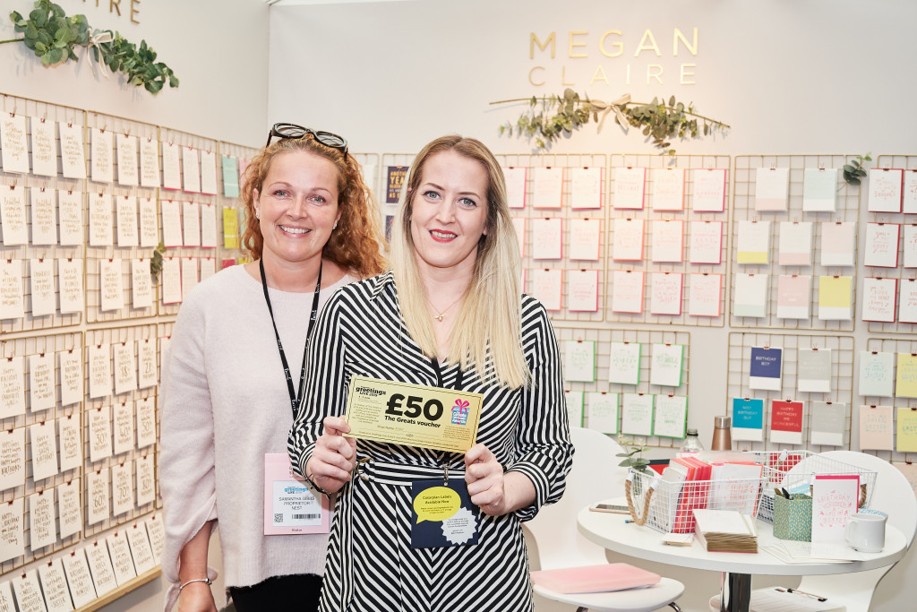 Above: Nest’s Samantha Gibbs (left) with Megan Purdie, founder of Megan Claire at PG Live.