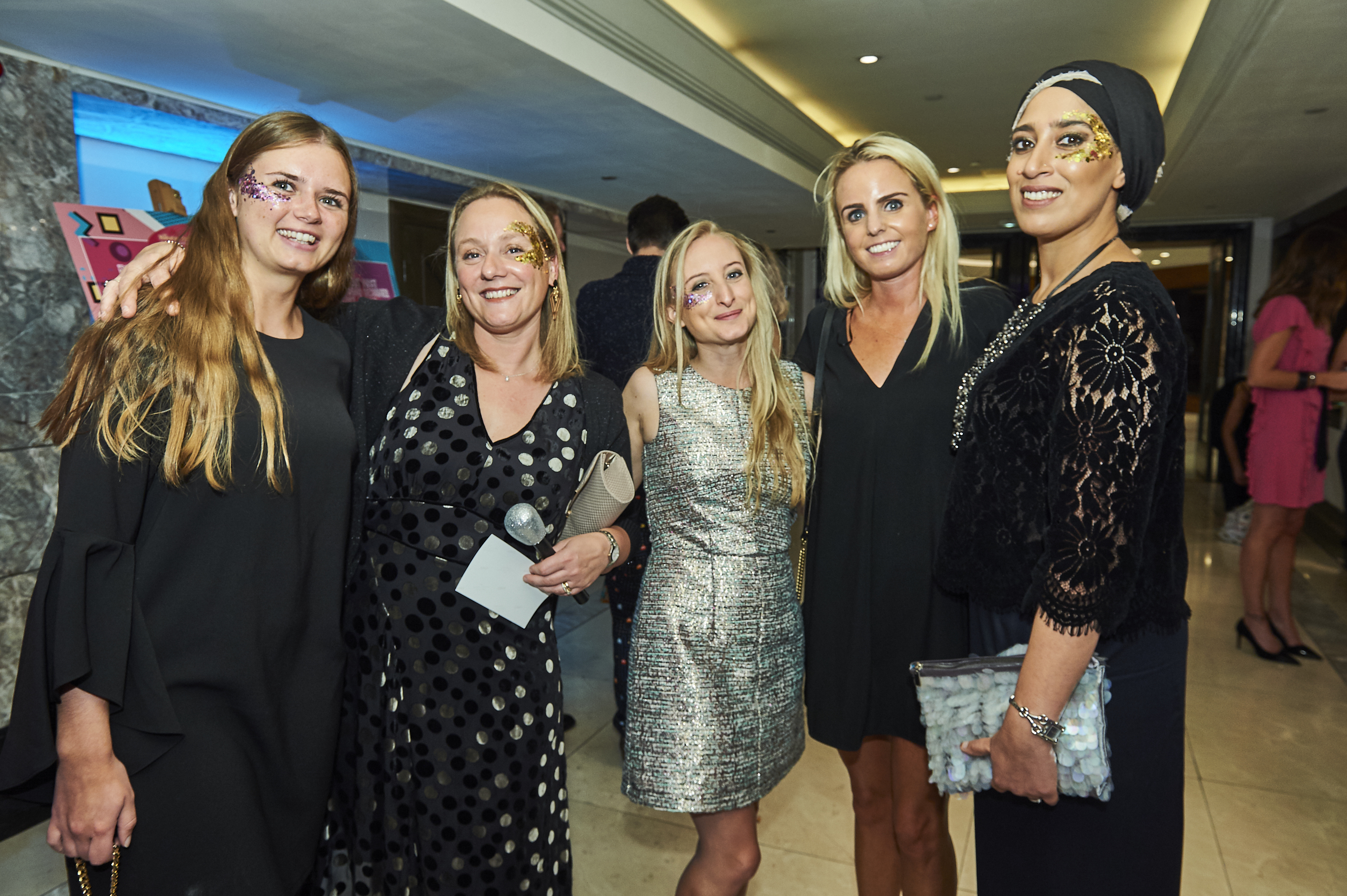 Above: At last year’s 80s-themed event (centre) Katie Stacey(then of WHS, now of Warner Bros) with John Lewis & Partners’ (right-left) Fatima Mapara, Lizzie Batchelar, Lisa Rutherford and Emily Lewis. 