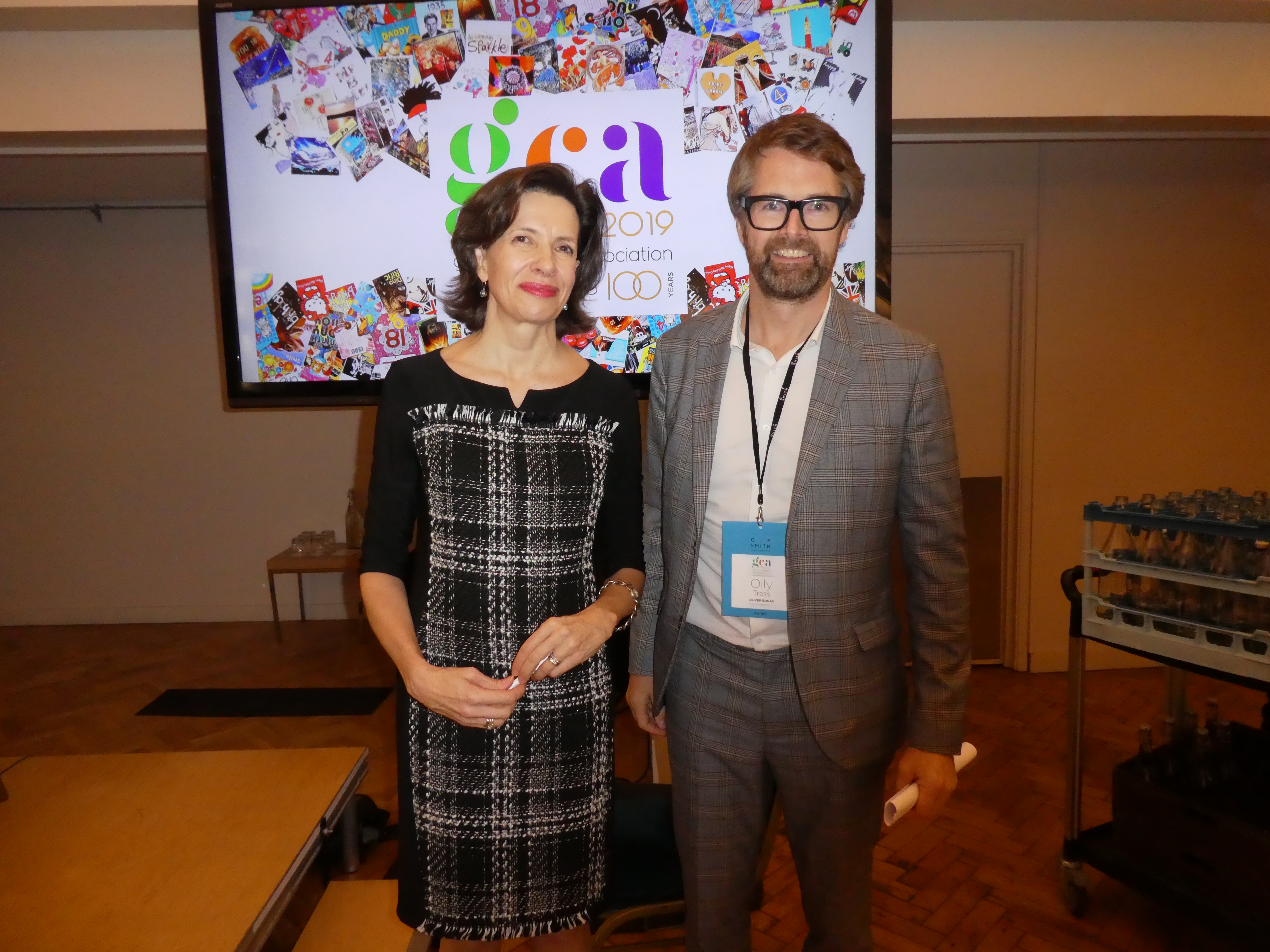 Above: Oliver Bonas’ founder Olly Tress with the GCA’s ceo, Amanda Fergusson at last week’s gathering. 