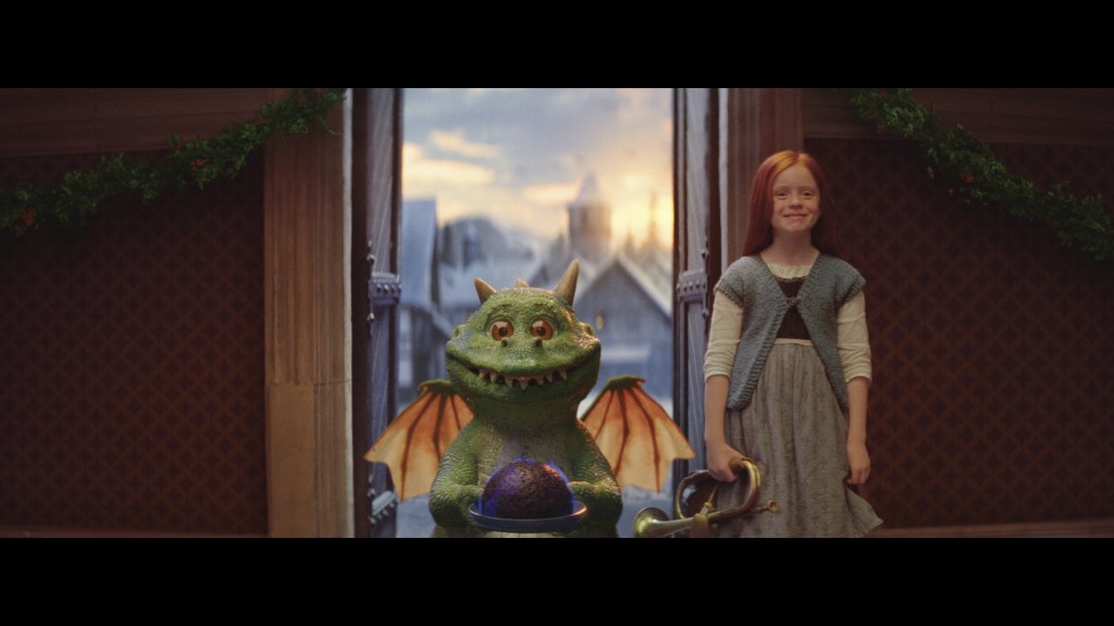 Above: A still from the new Excitable Edgar John Lewis and Waitrose Christmas advert.