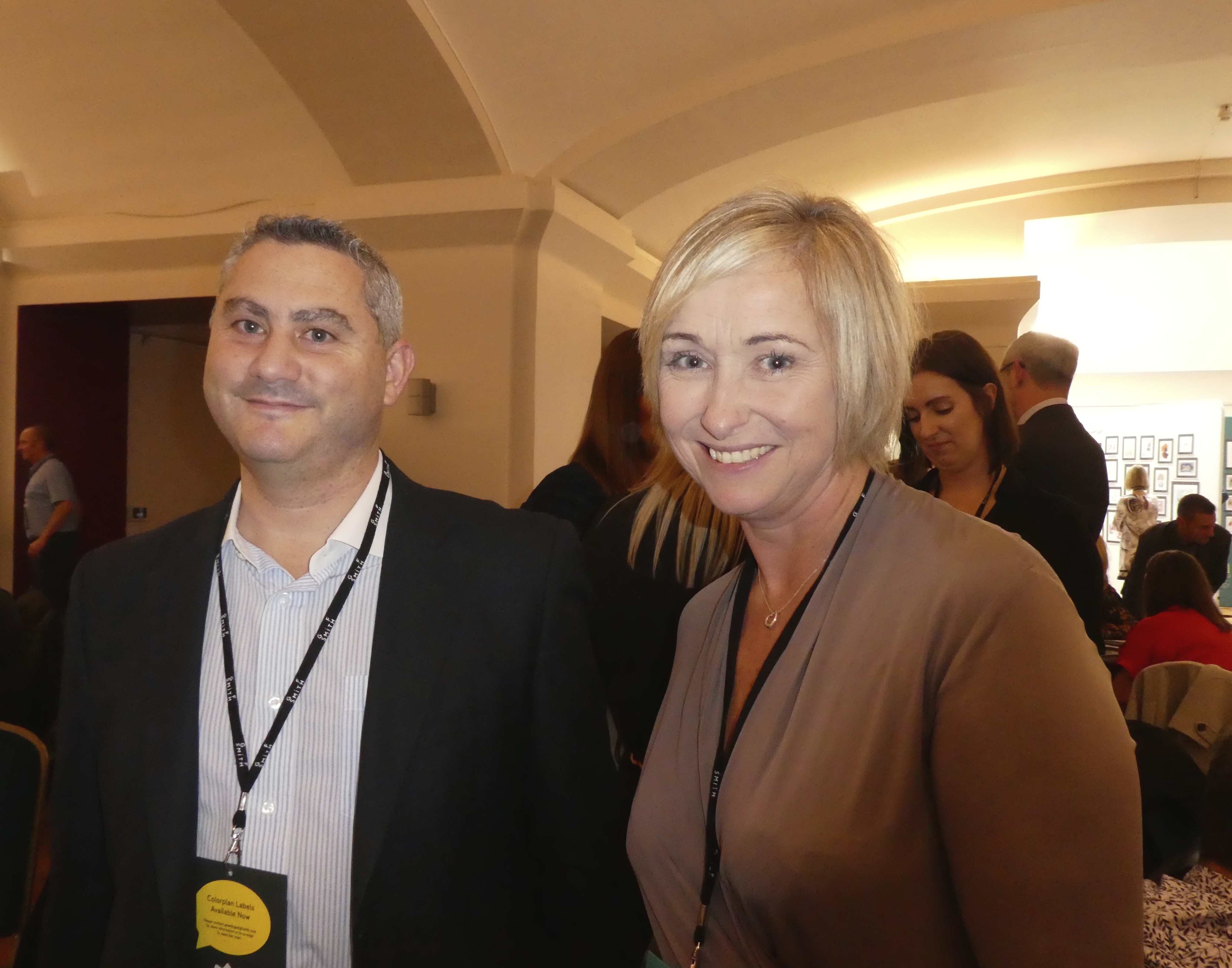Above: Danilo’s md Daniel Prince with the company’s new sales director Angela Anderson at the recent GCA AGM and Conference. Daniel is now also a GCA Council member. 