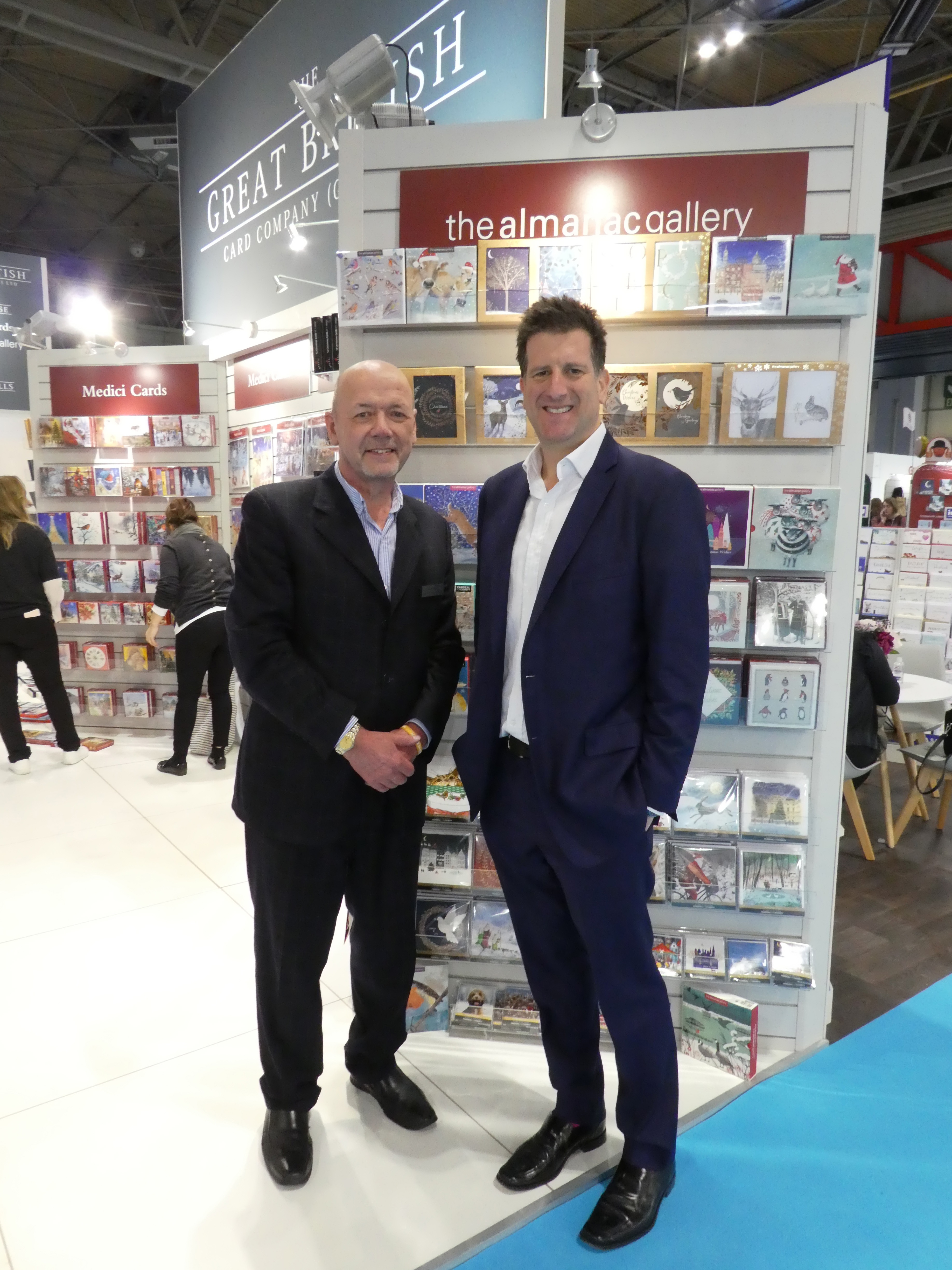 Above: David Byk (right) with Chris Wilcox, md of GBBC on the stand at Spring Fair.   