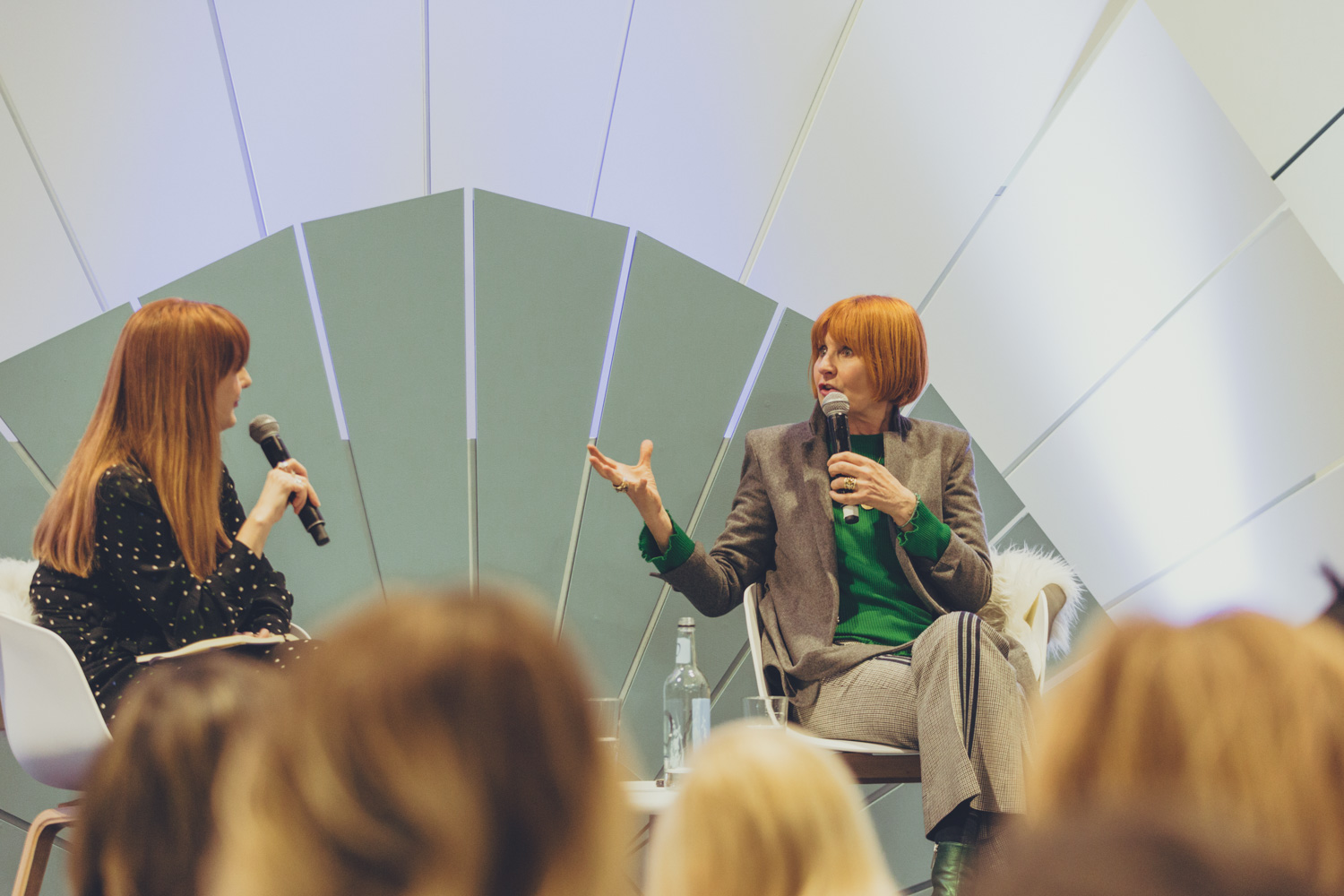 Above: Mary Portas being interviewed by Ashley Armstrong, retail editor of The Times. 