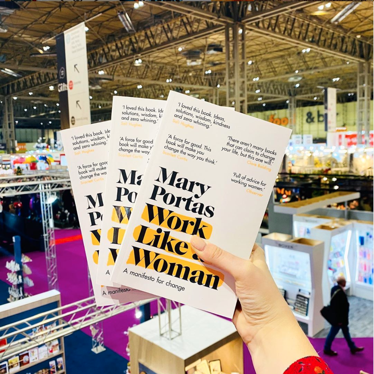 Above: Spring Fair gave away 20 signed copies of Mary Portas’ latest book Work Like A Woman: a manifesto for change, which draws on her business experience and outlines how we must all play a role in making the world of work a better place, for everyone. 