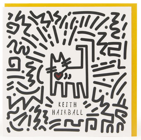 Above: Niaski creator Nia Gould has collaborated with U Studio to create a 'punny' card range celebrating artistic felines, including Keith Haring.