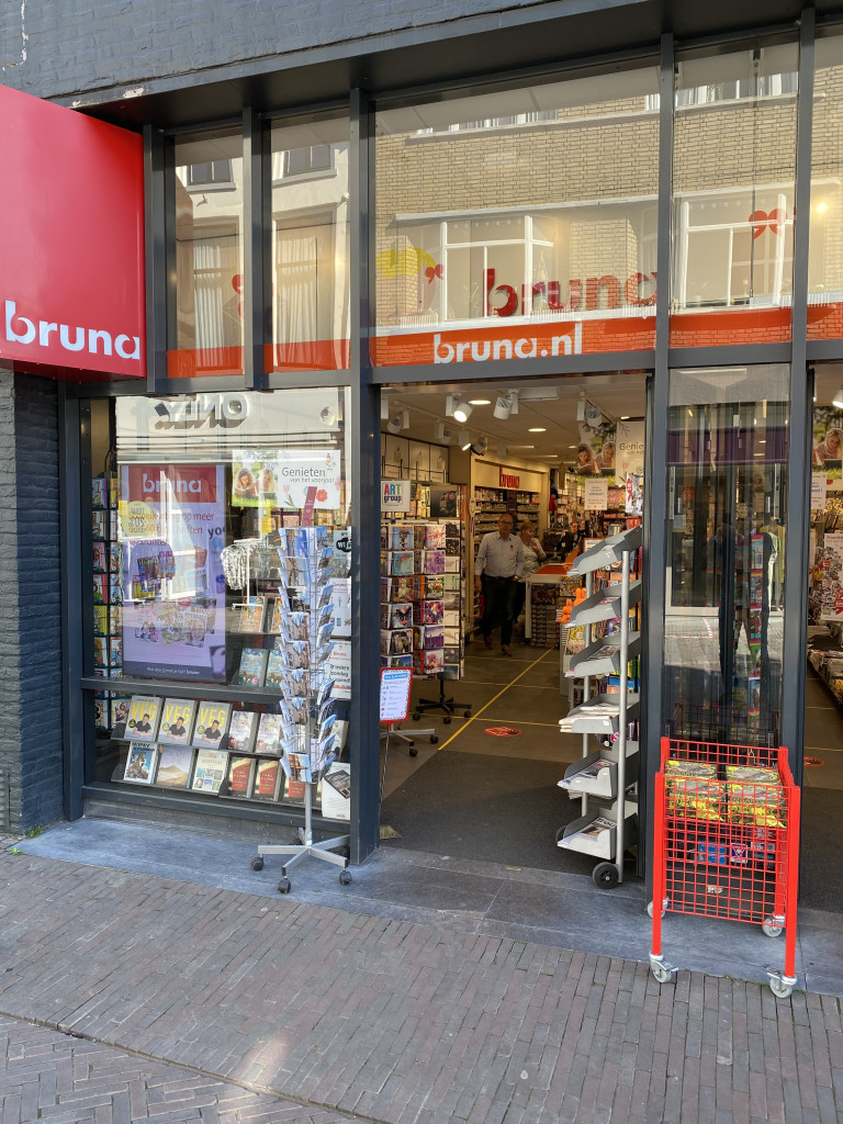 Above: A Bruna store which sells greeting cards, including those from The Art Group.