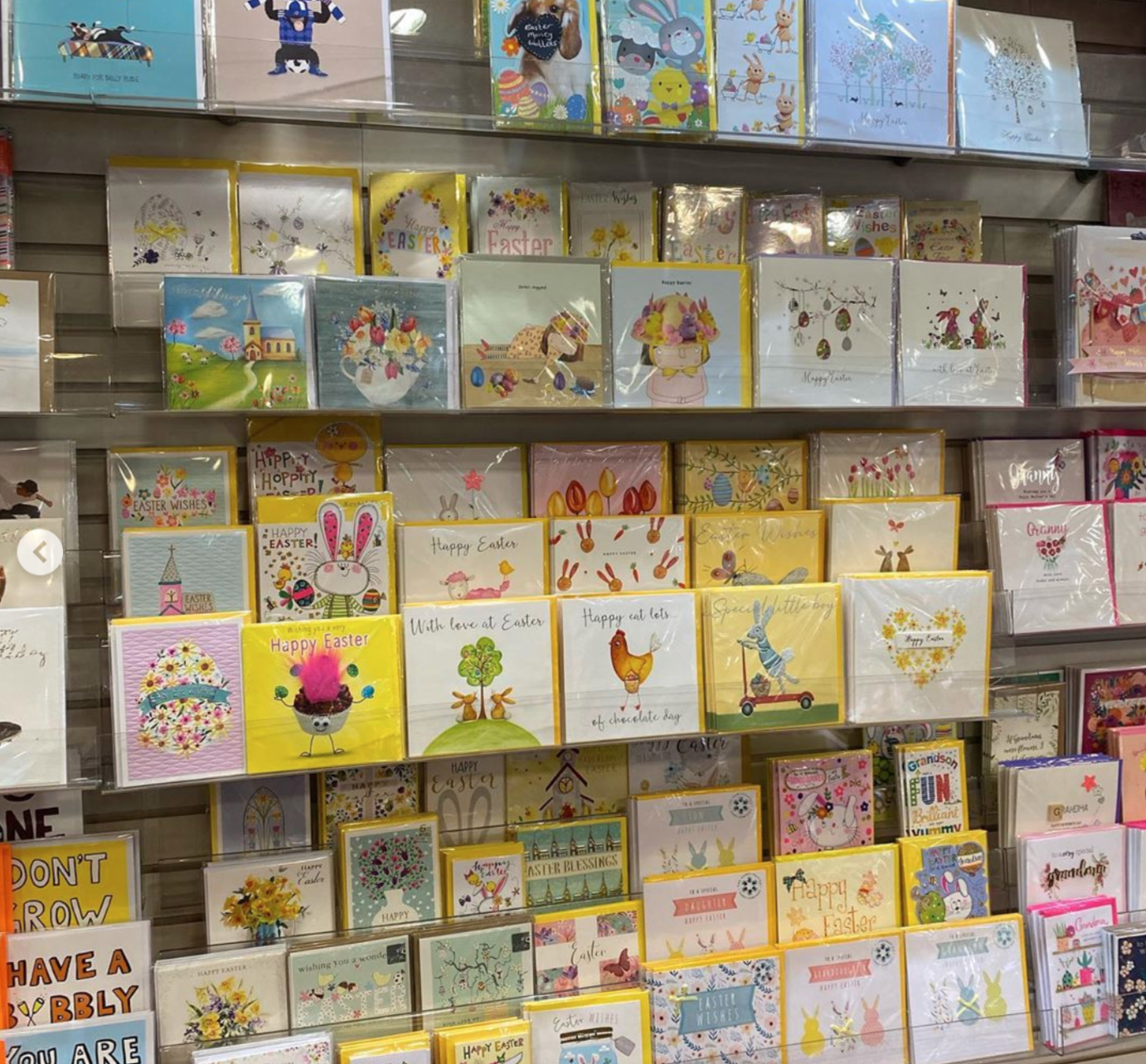 Above: Easter cards and products are currently being actively promoted by Becky on social media.