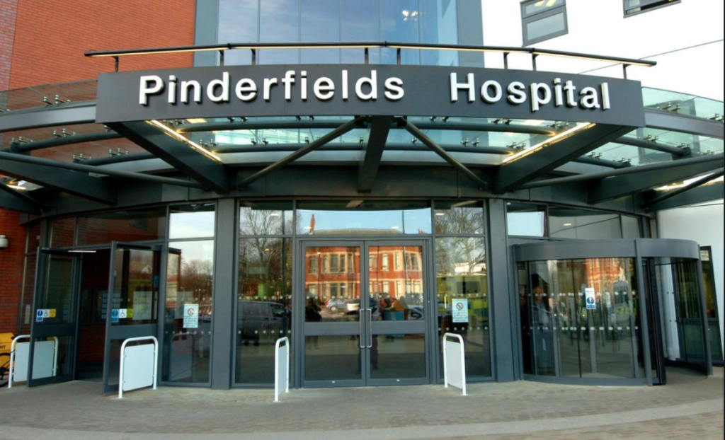 Above: Wakefield’s Pinderfields Hospital was glad to receive the donation of 1,075 Windles’ PPE Medi-visors from UKG.