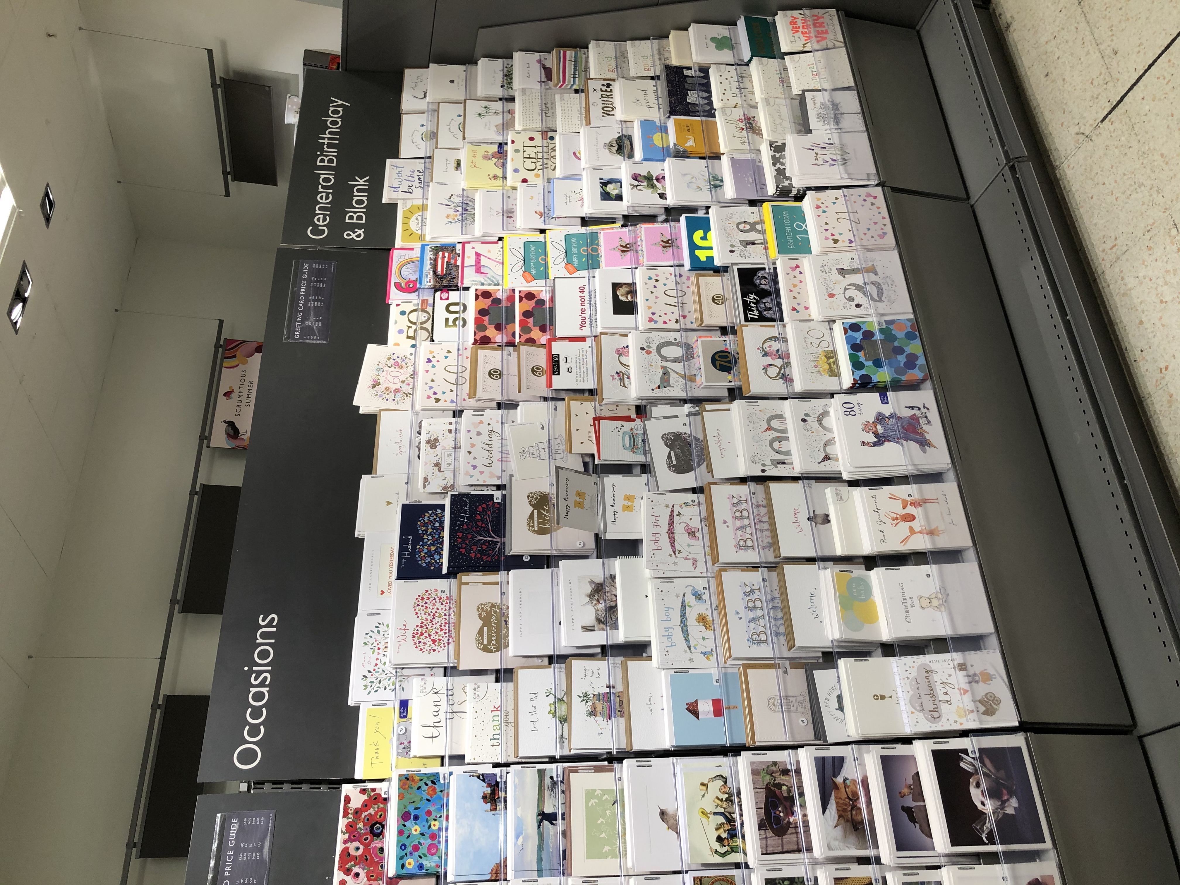 Above: The new card selection has gone into both Waitrose’s food & home stores as well as its smaller format locations.