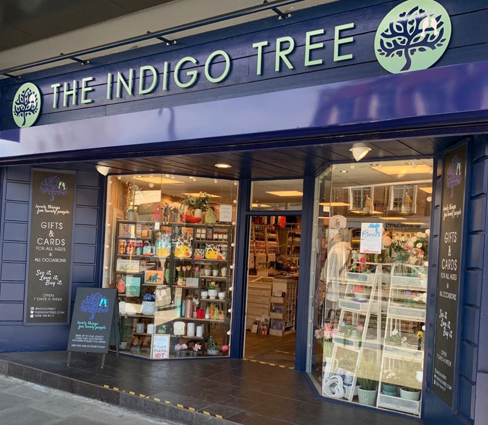 Above: The Indigo Tree’s shop in Streatham.