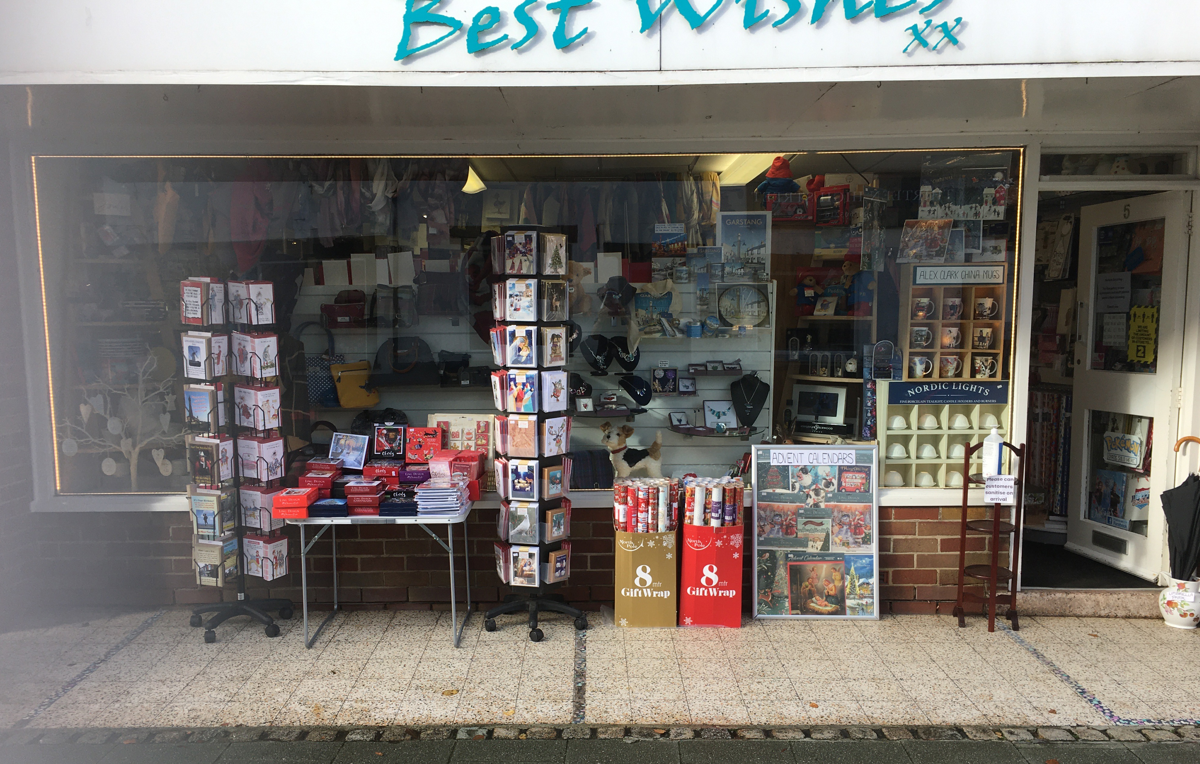 Above: Best Wishes in Garstang is still doing a roaring Christmas trade.