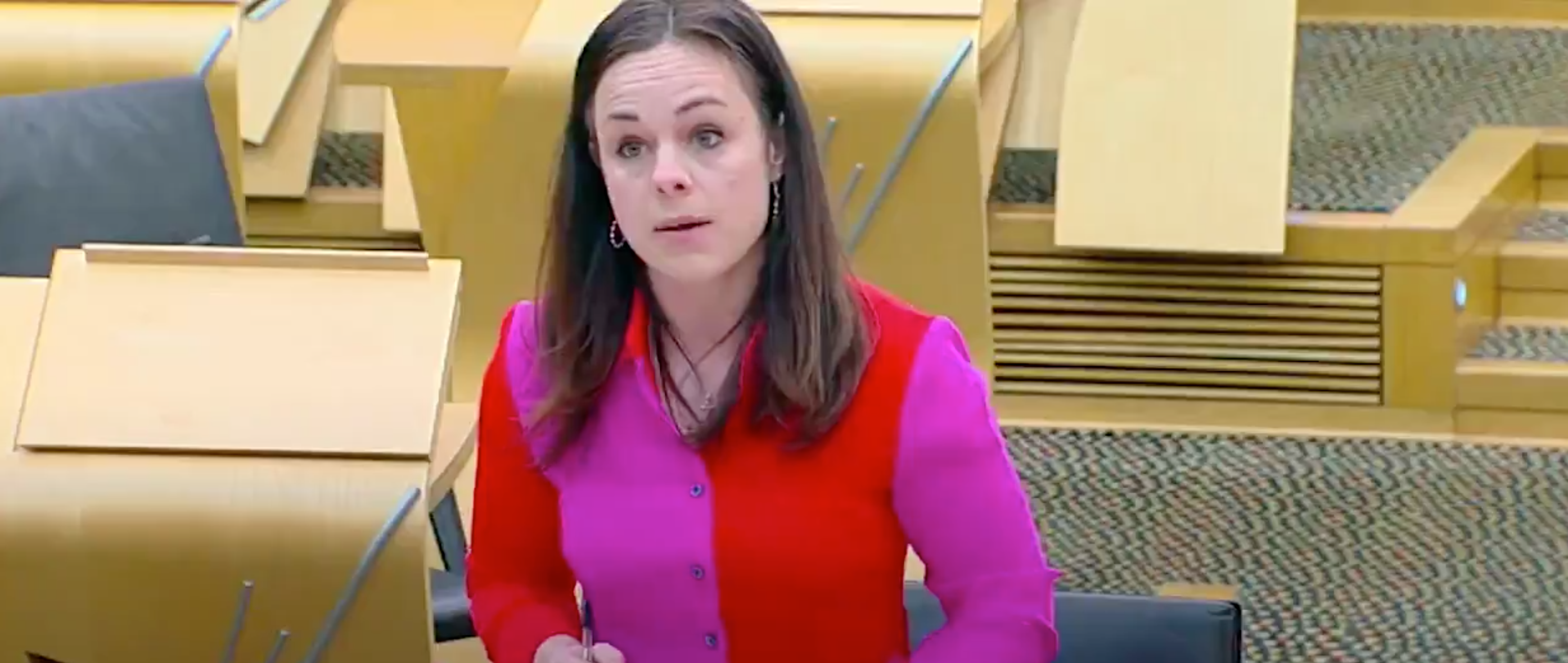 Above: Scotland’s Finance Secretary Kate Forbes who announced the news about the business rates holiday extension.  