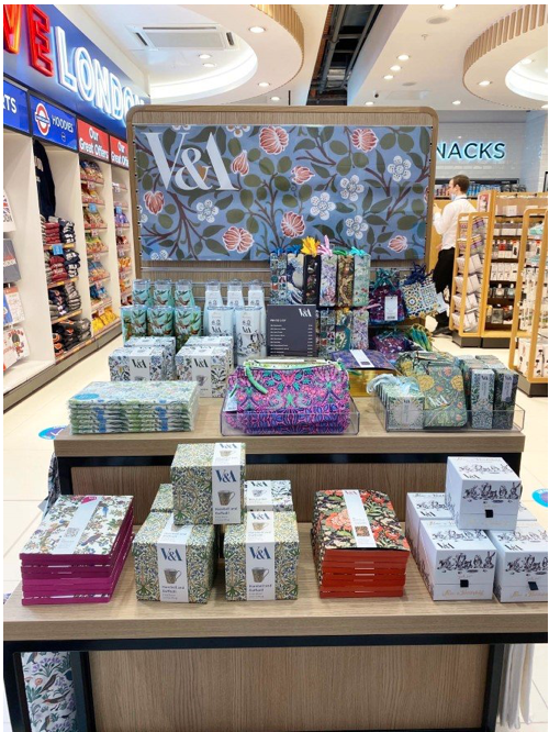 Above: V&A’s products are set to enjoy a stronger presence in WHS’ travel stores.