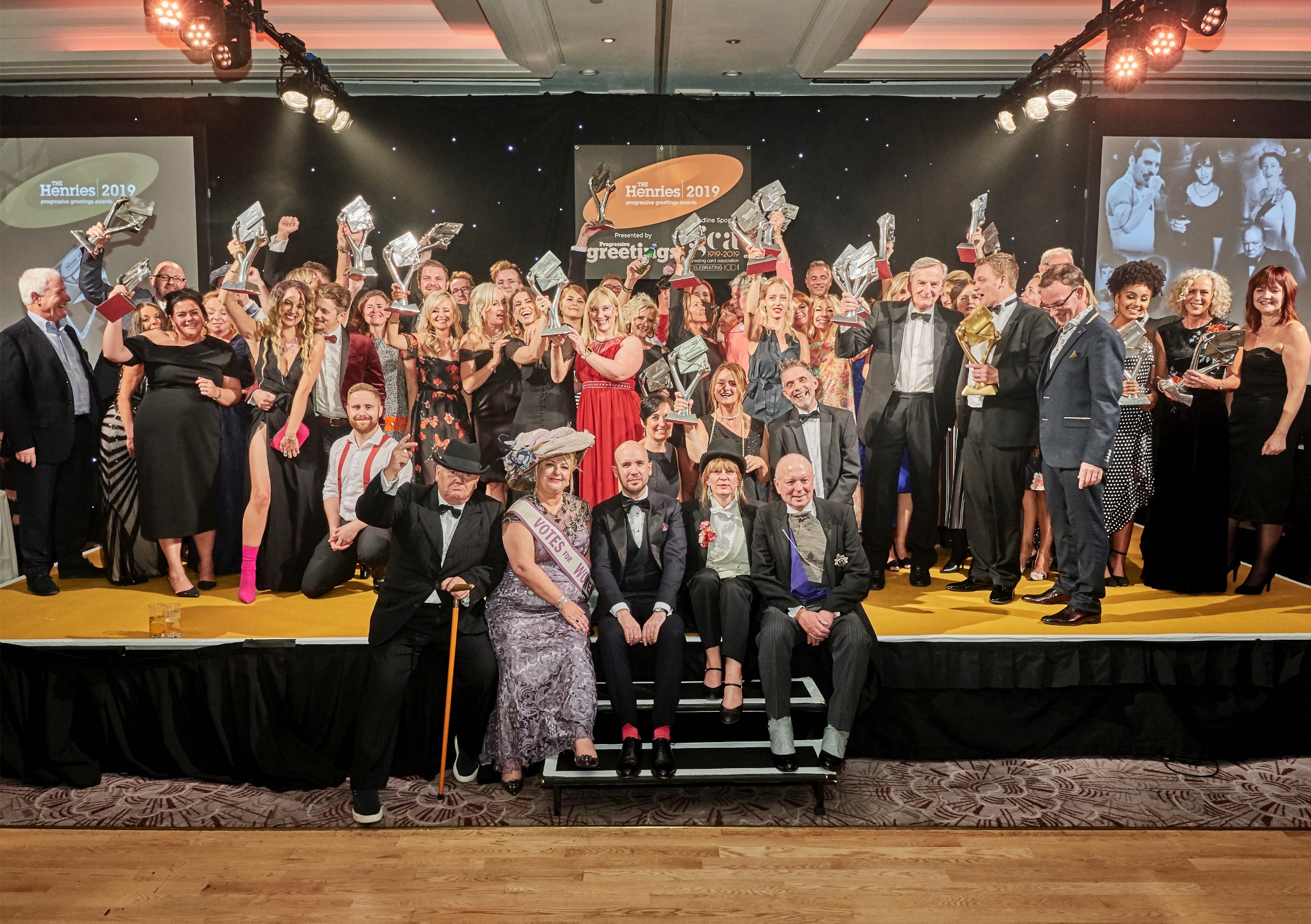 Above: The happy winners at The Henries 2019, the last ‘real’ awards event.