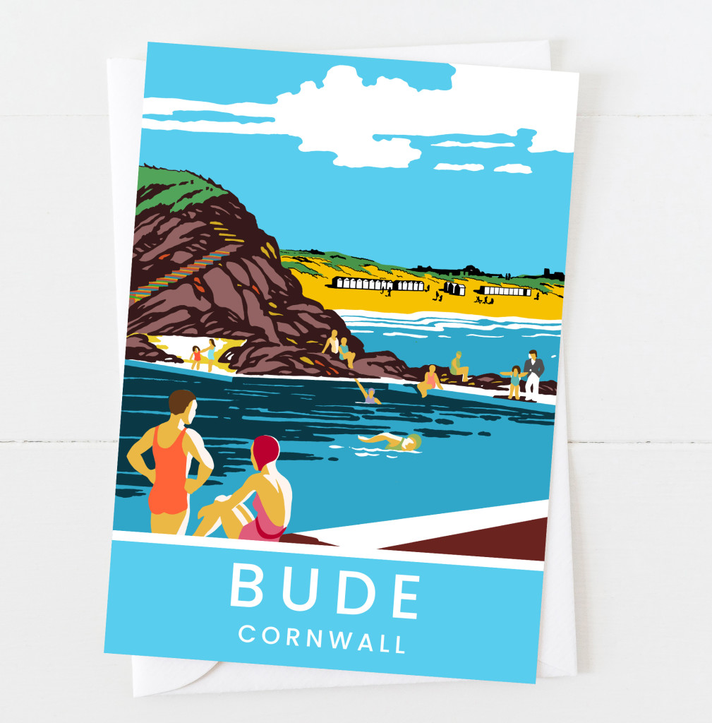 Above: A special design created by Spencer Thorn to celebrate Bude’s beauty.