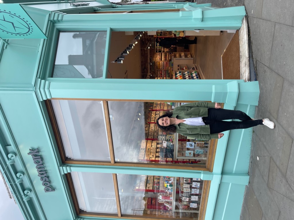 Above: Leona Janson-Smith outside the new Postmark shop in Blackheath.