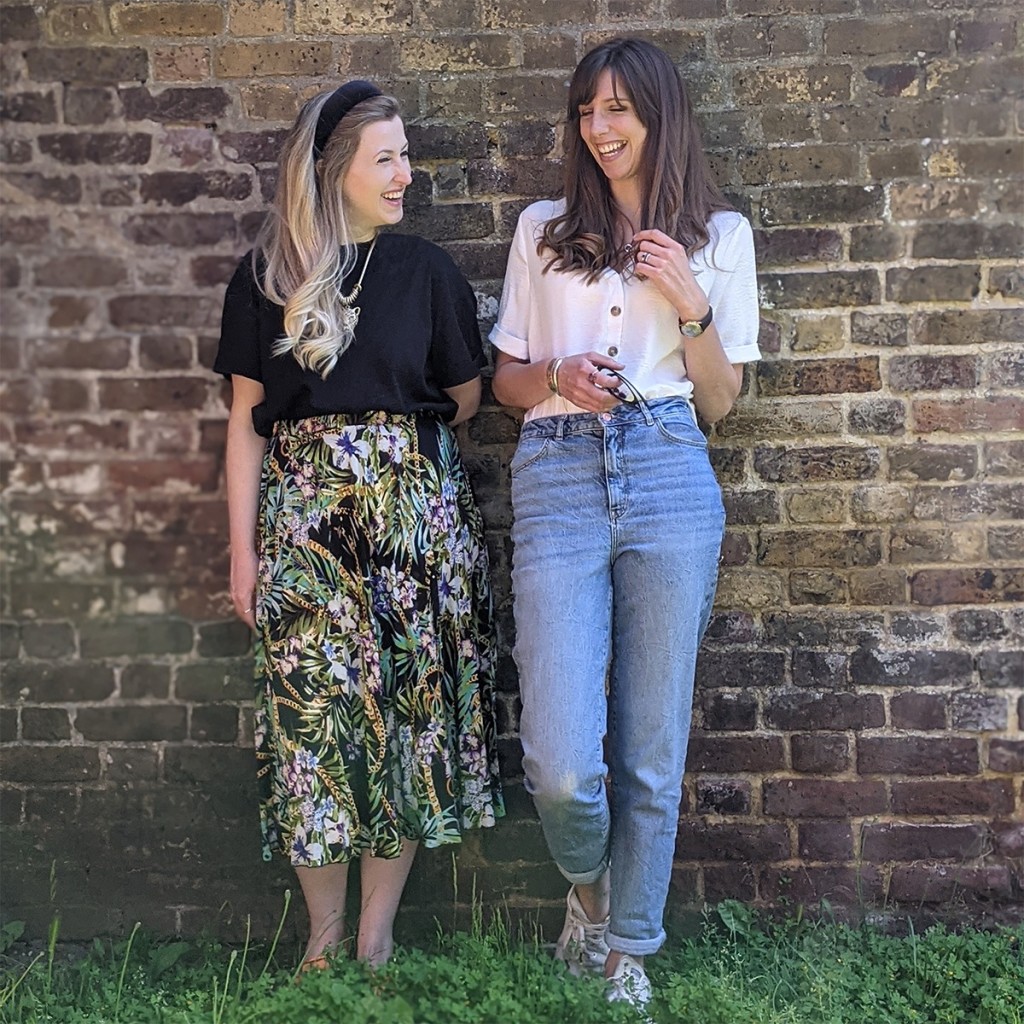 Above: Jess Lomax (left) and Fiona Kenny, co-founders of Inkling Illustration. 