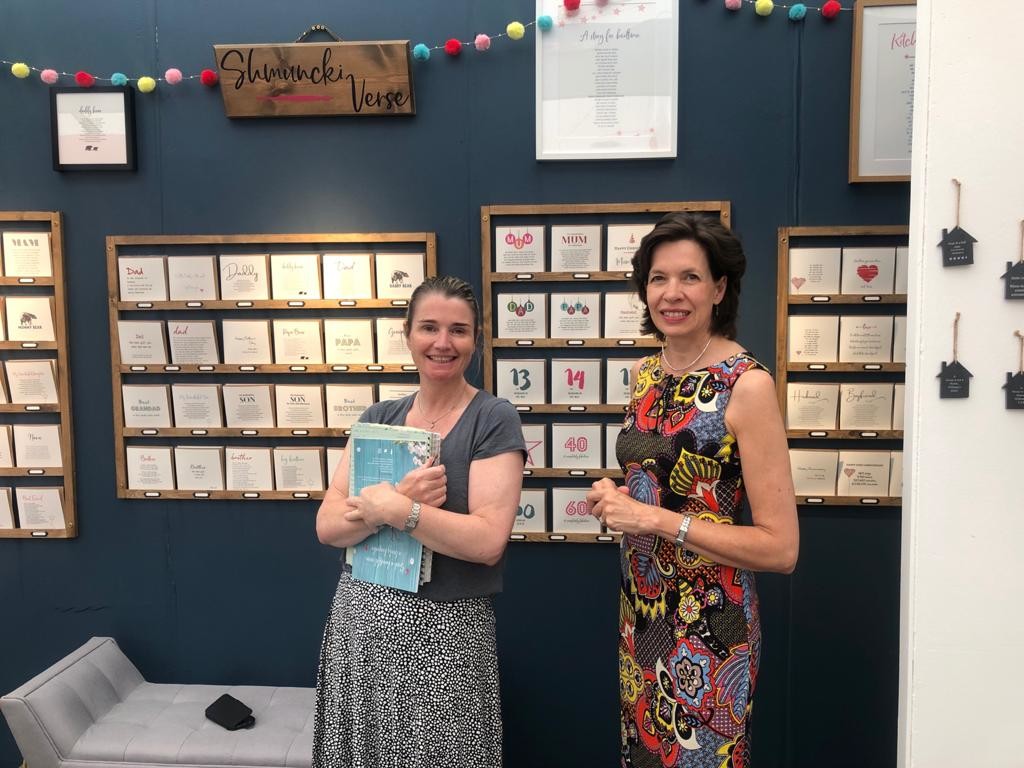 Above: “I didn’t have high expectations, but I have had an amazing show. Roll on PG Live next week!” said Helen Walters (left) of Schmunki Verse, who enjoyed a catch up with the GCA’s Amanda Fergusson.