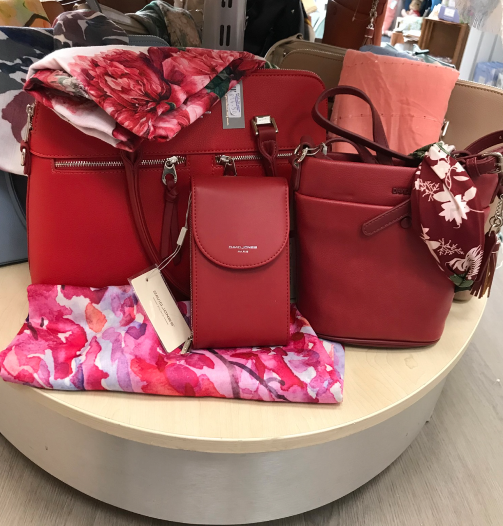 Above: A small selection of NOVA Leathers handbags.