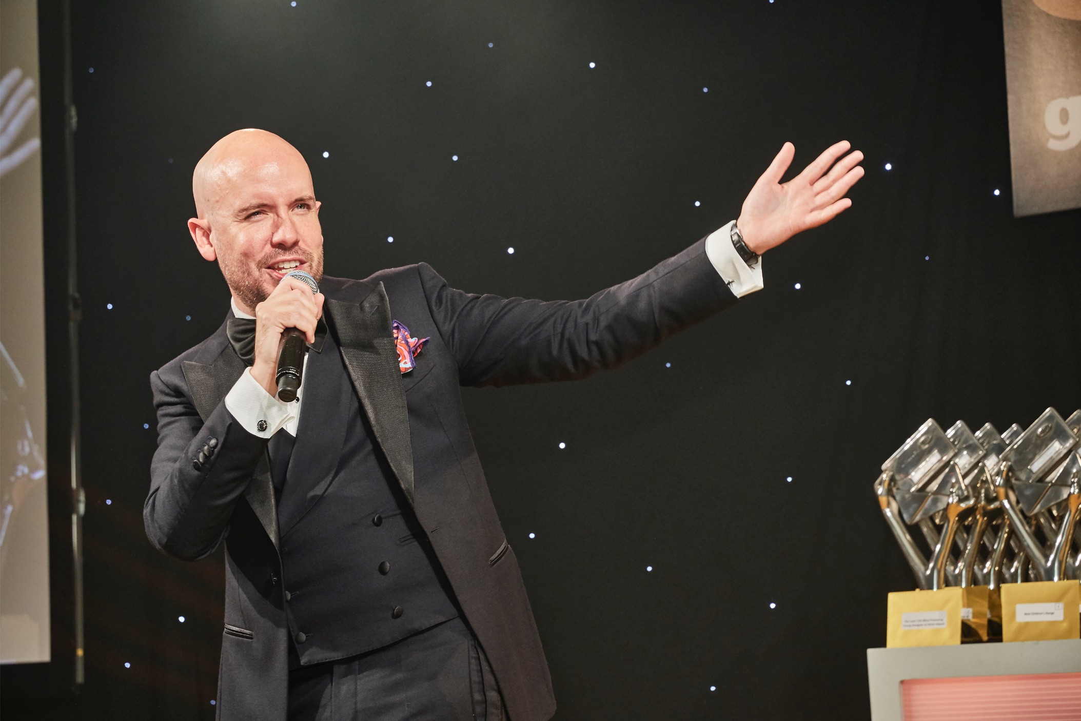 Above: Tom Allen was such a superb host of The Henries 2019 that he was the top choice for this year’s event too.