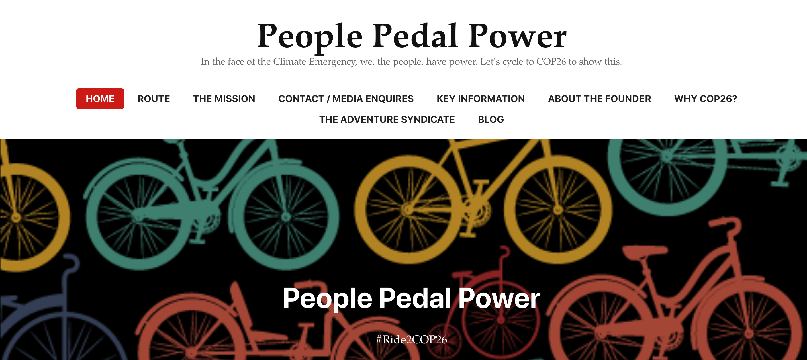 Above: People Pedal Power has its own website.
