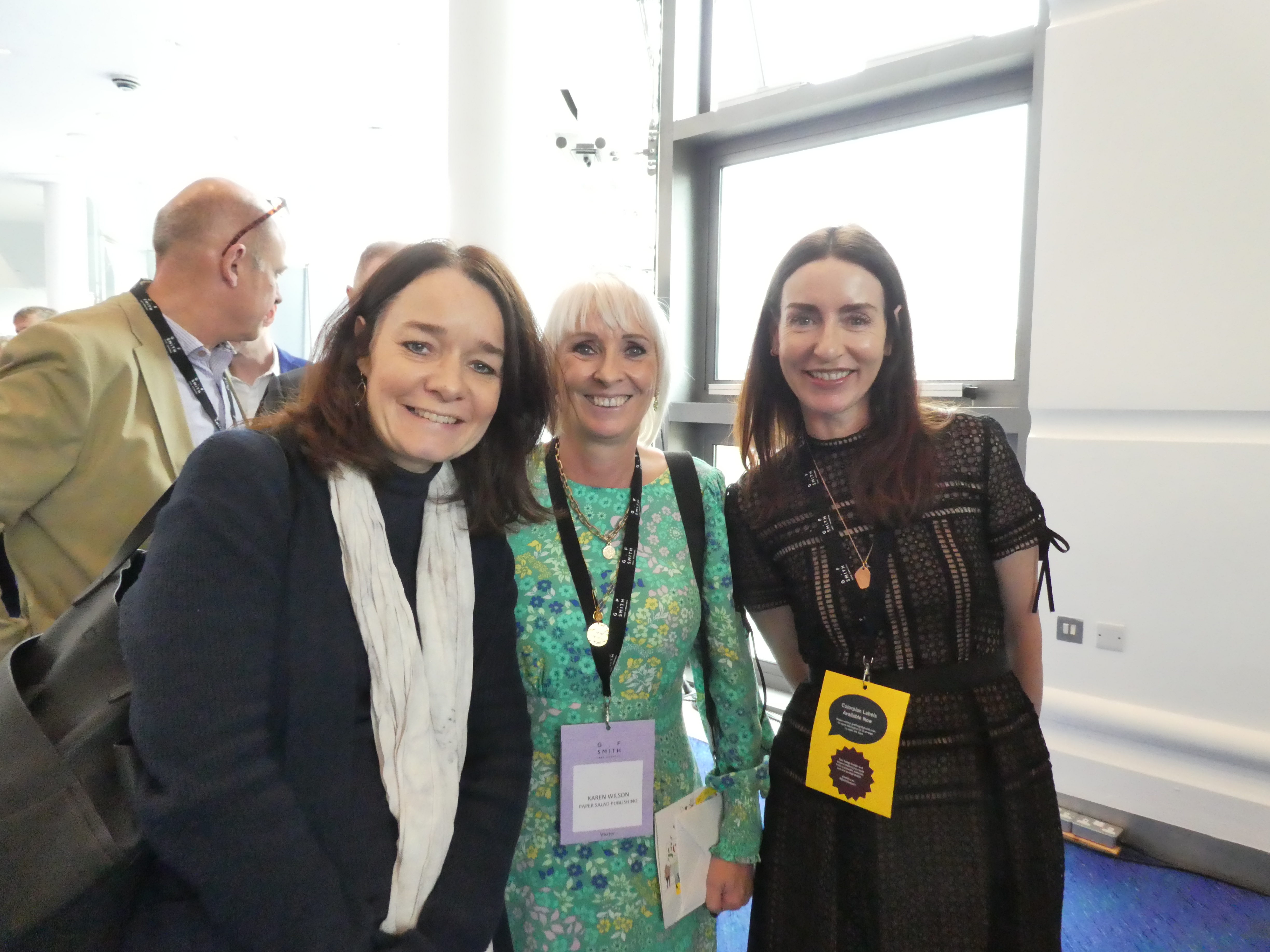 Above: (left-right) Frances Burkle with Paper Salad’s Karen Wilson and Belly Button’s Rachel Hare at the recent GCA AGM and Conference.