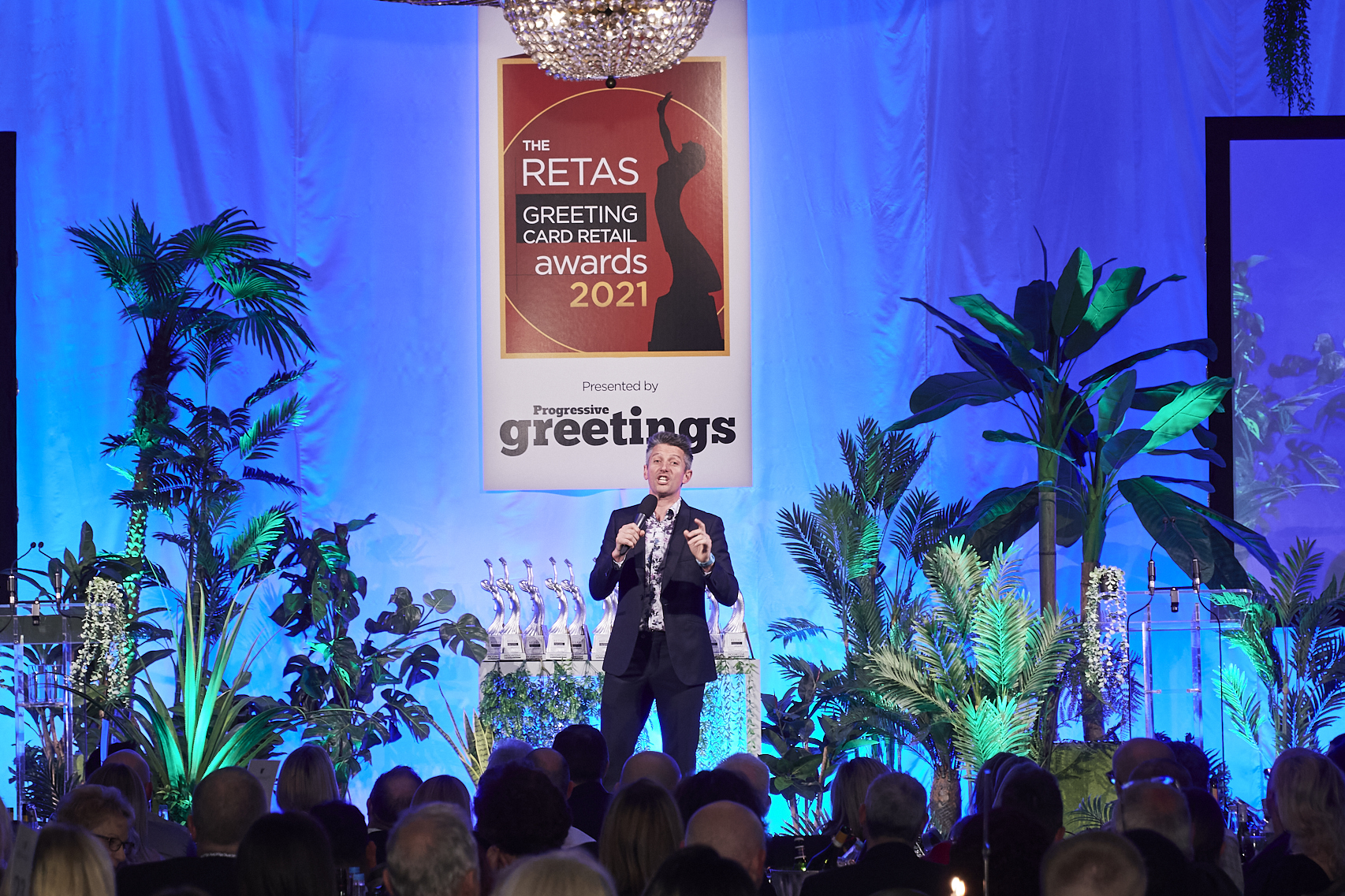 Above: Host Stuart Goldsmith on the Finery of Greenery stage at The Retas.