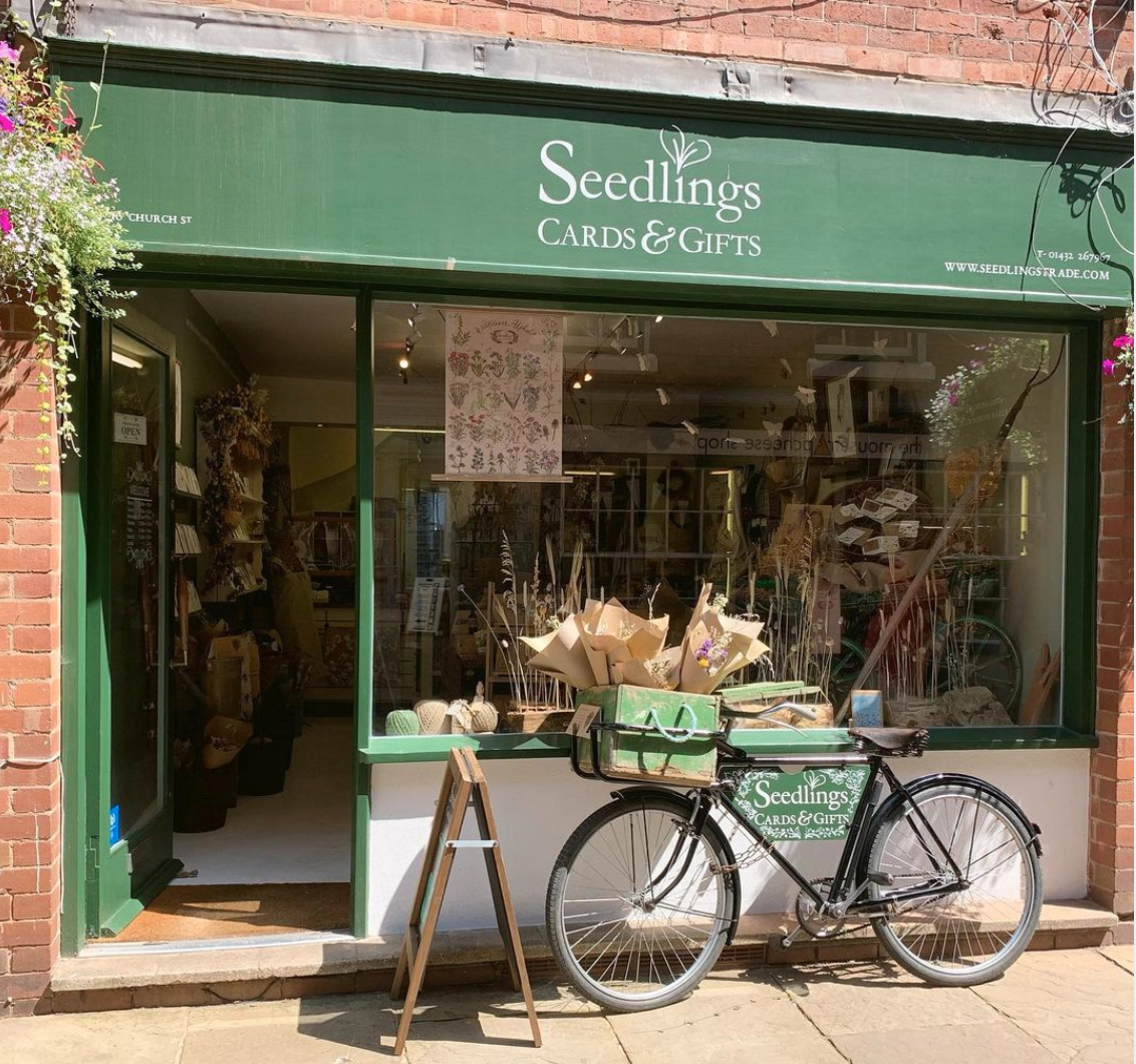 Above: As well as producing cards and gifts, Seedlings also has a shop in Hereford.