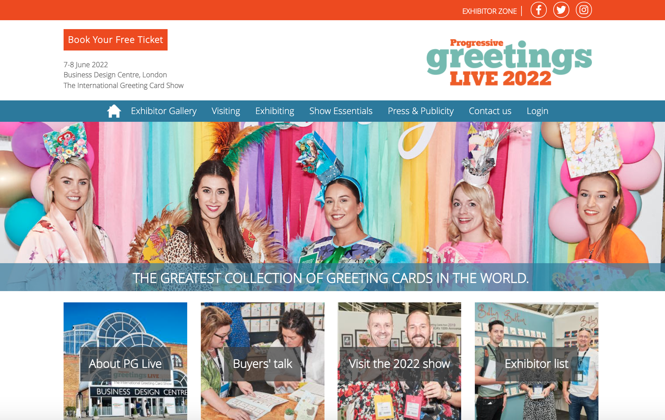Above: The PG Live 2022 website contains the wherewithal to register for tickets as well as details of the already confirmed exhibitors with lots more in the pipeline.