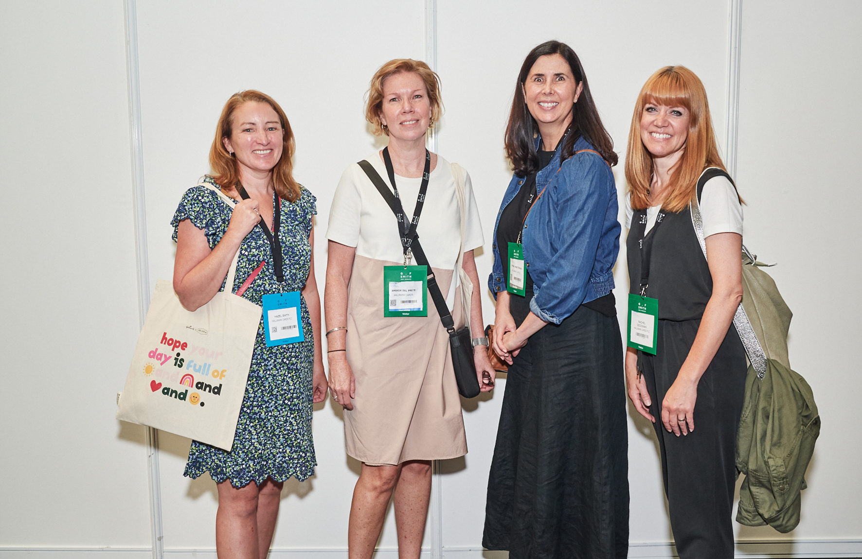 Above: Amanda Del Prete (second left) with Hallmark colleagues at PG Live in July.