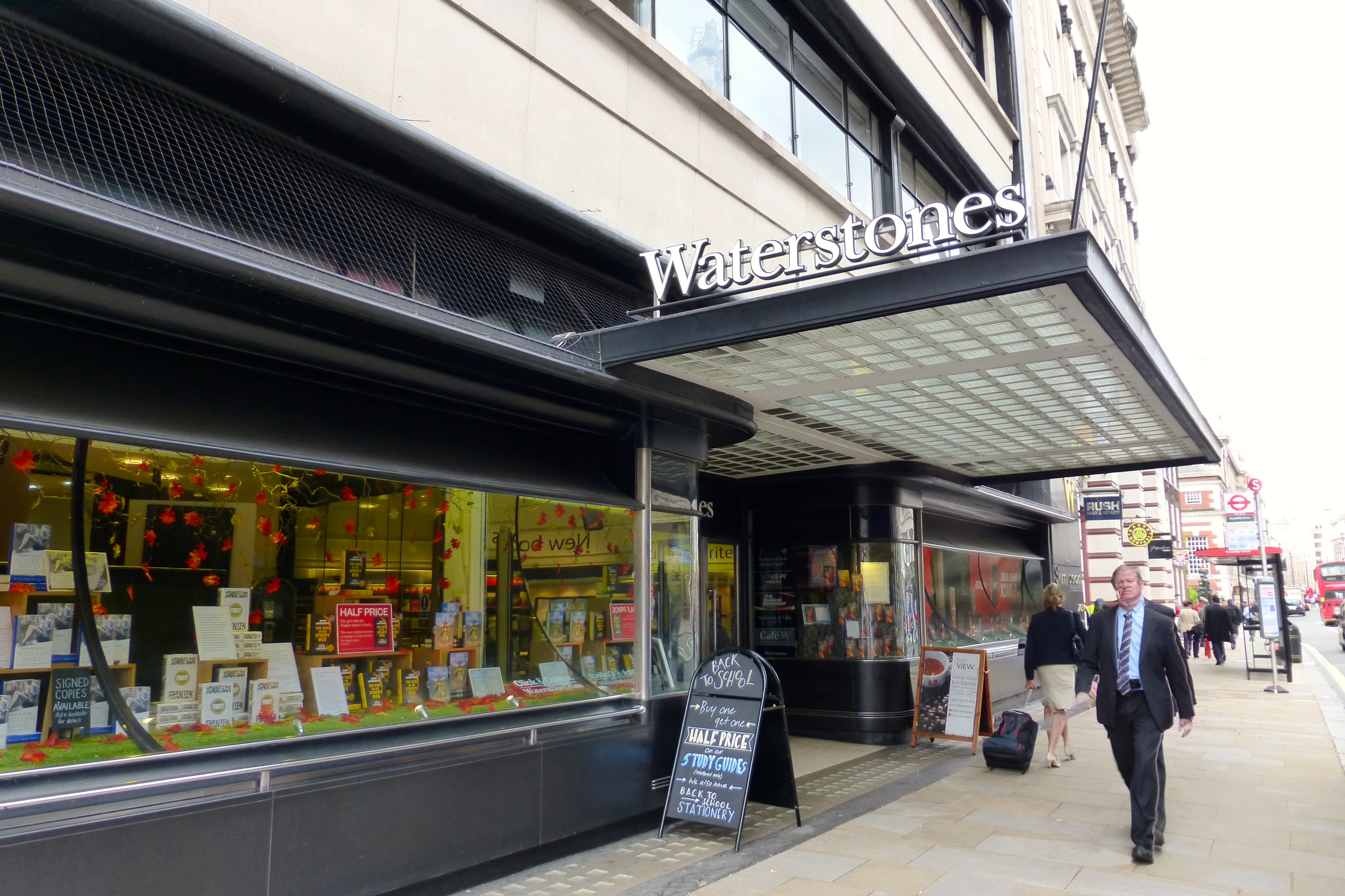 Above: There was some early Christmas shopping in Waterstones for Christmas cards and wrap.