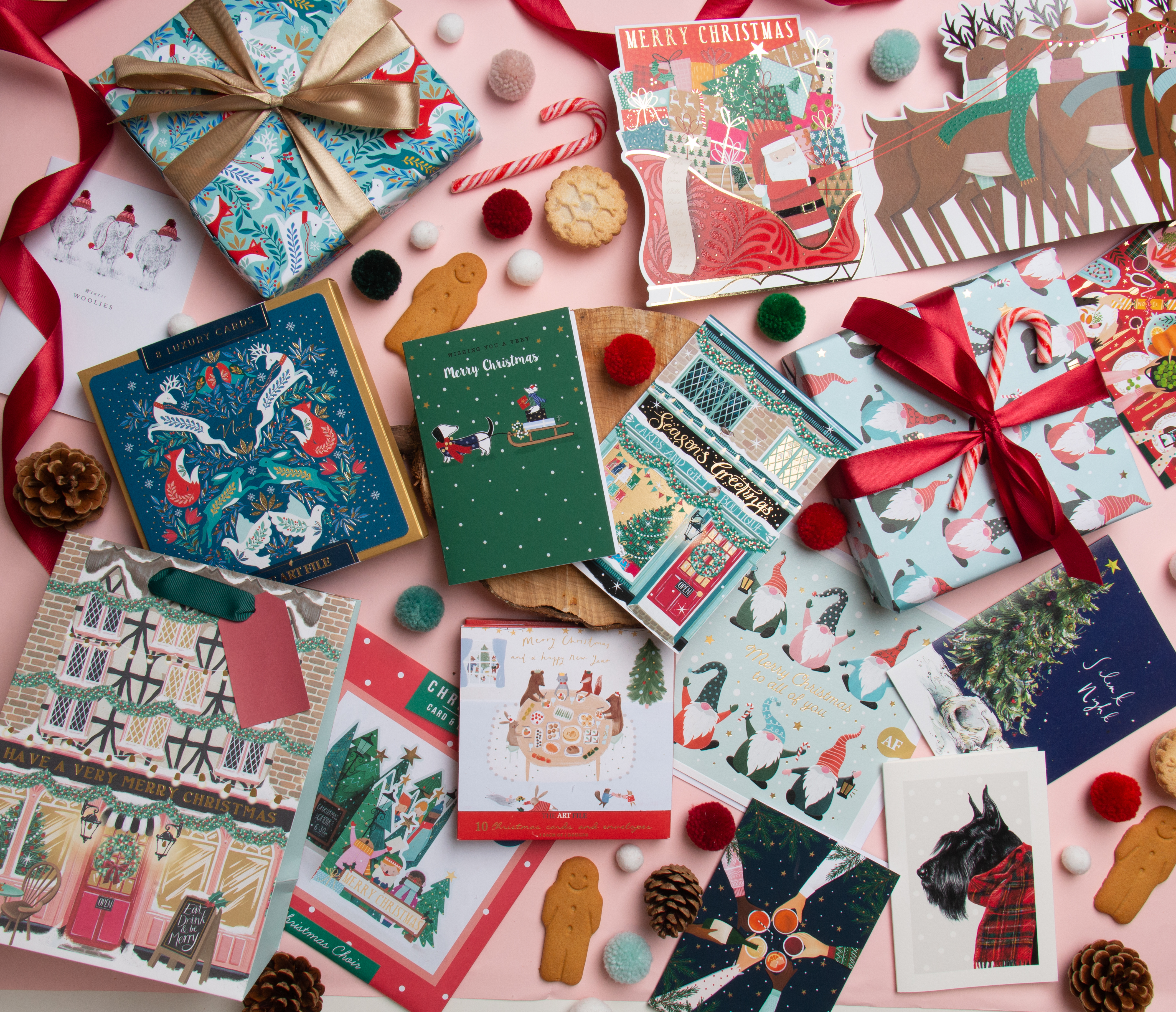Above: A selection of The Art File Christmas products.